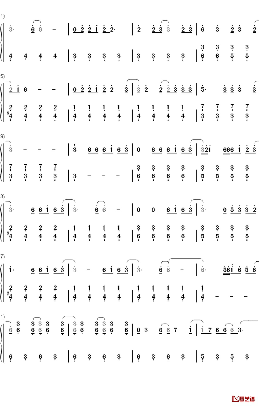 Addicted to You钢琴简谱-数字双手-Avicii2