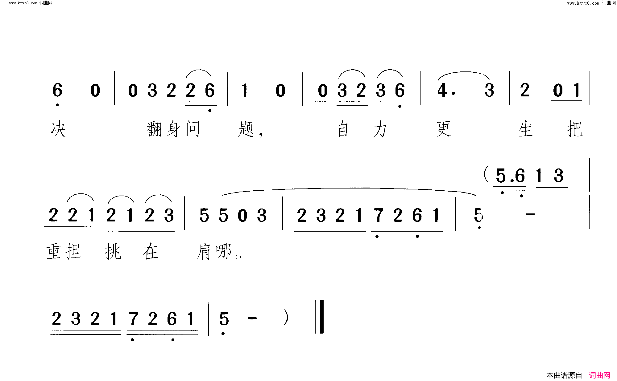 工人阶级心红志坚简谱1