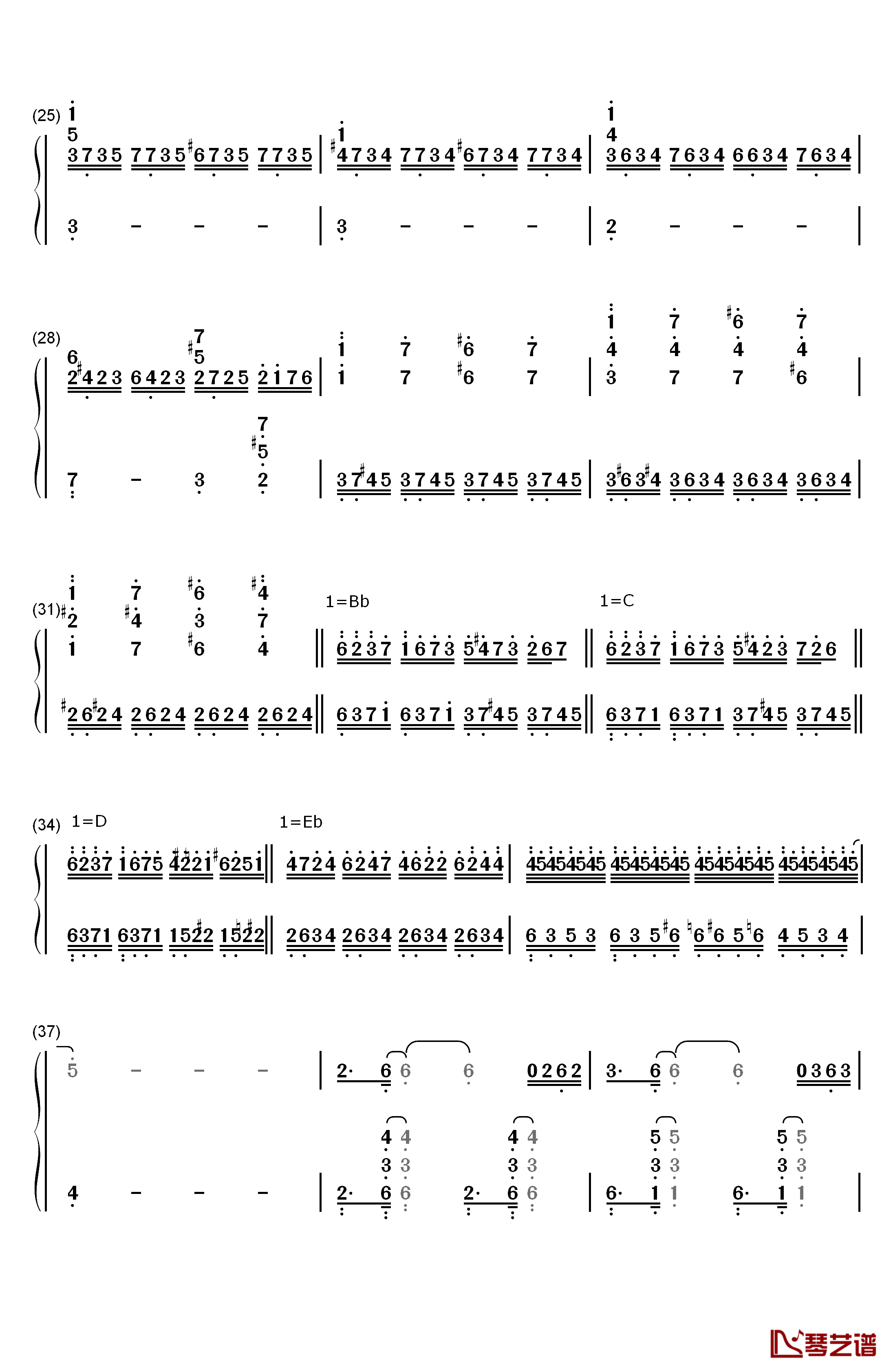 Gate of Steiner钢琴简谱-数字双手-命运石之门3