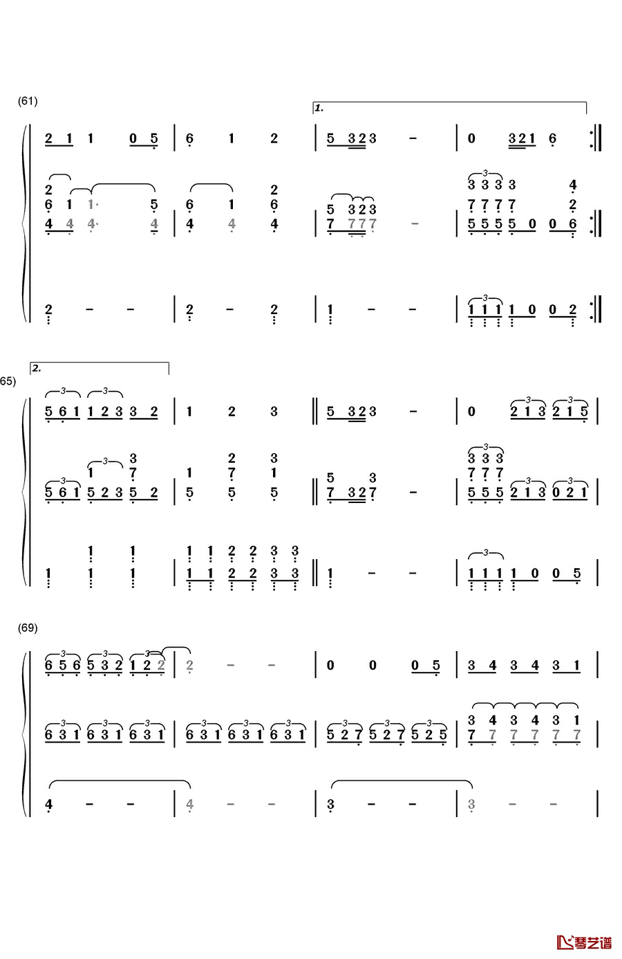If I Ain’t Got You钢琴简谱-数字双手-Alicia Keys6
