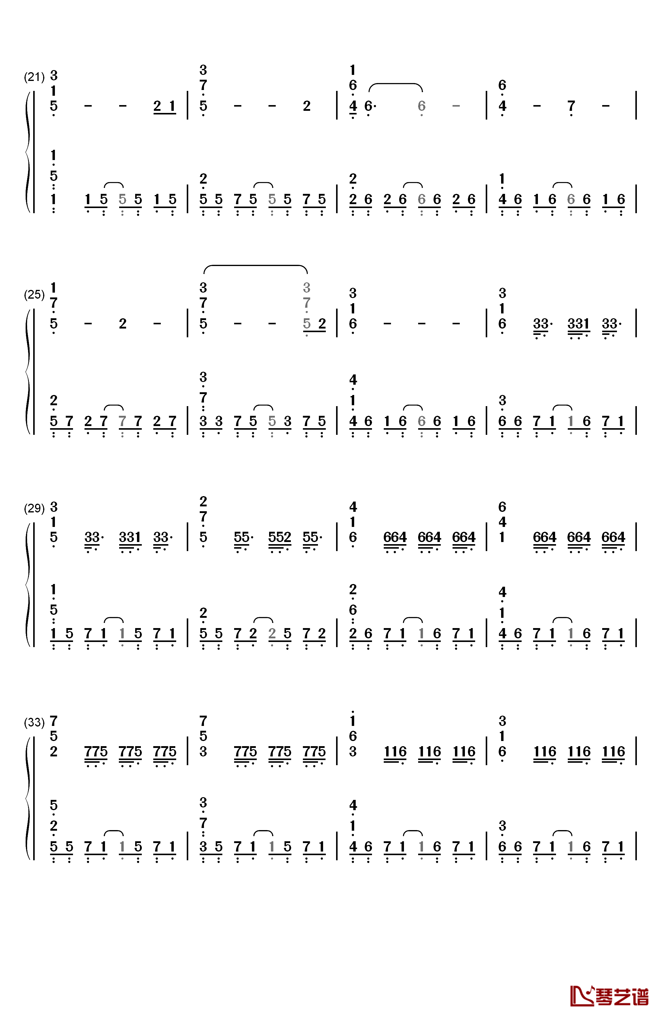 Days Gone主题曲钢琴简谱-数字双手-Nathan Whitehead2