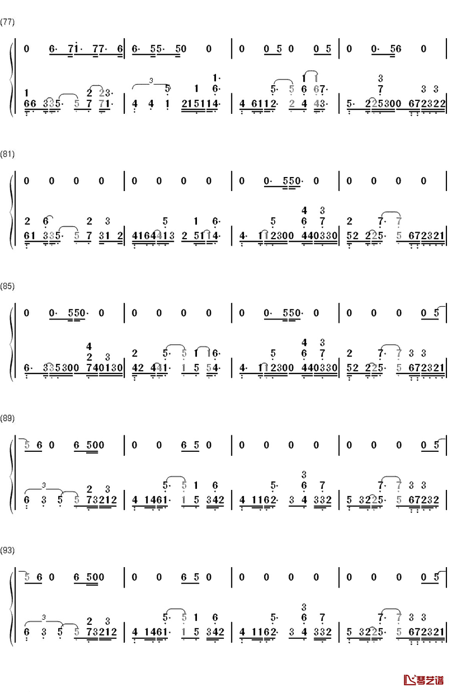 Afire Love钢琴简谱-数字双手-Ed Sheeran5