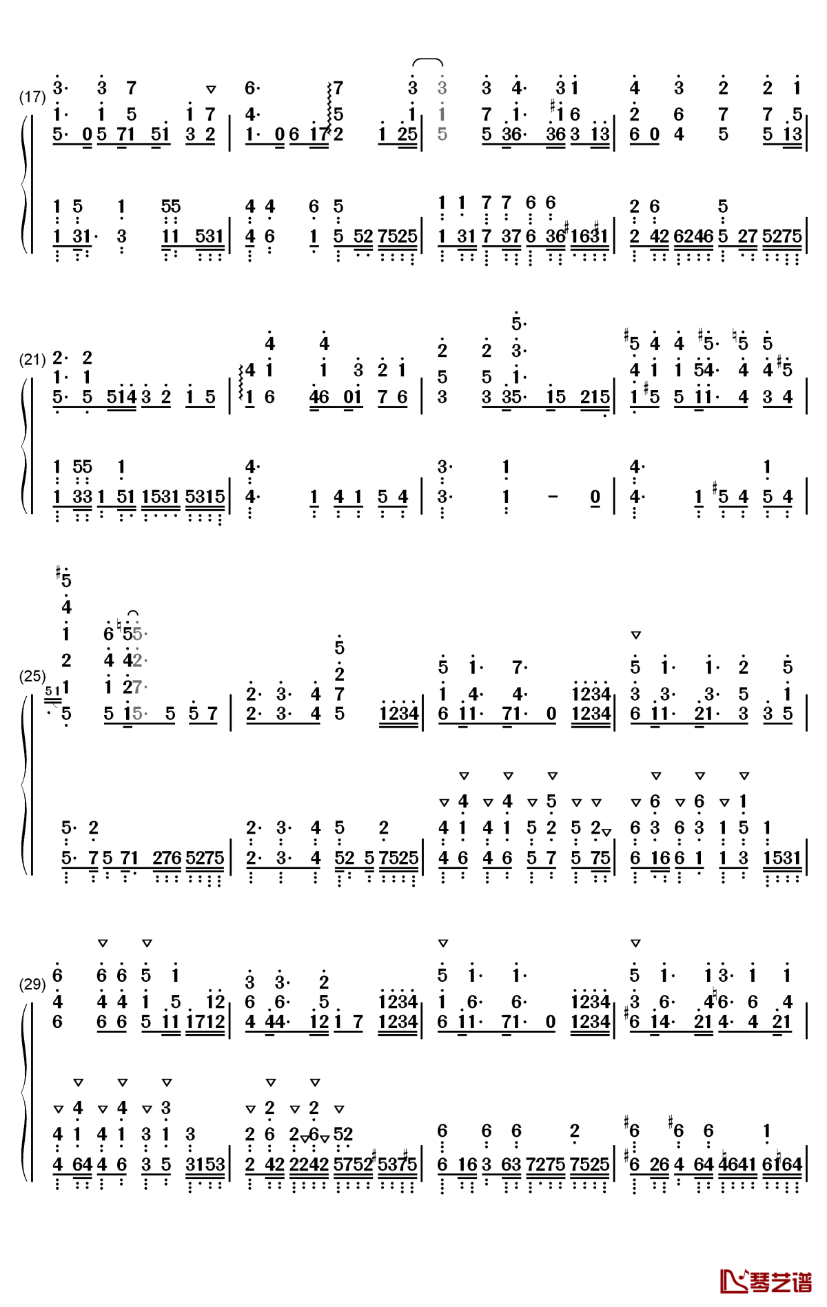 歩いていこう钢琴简谱-数字双手-东山奈央2