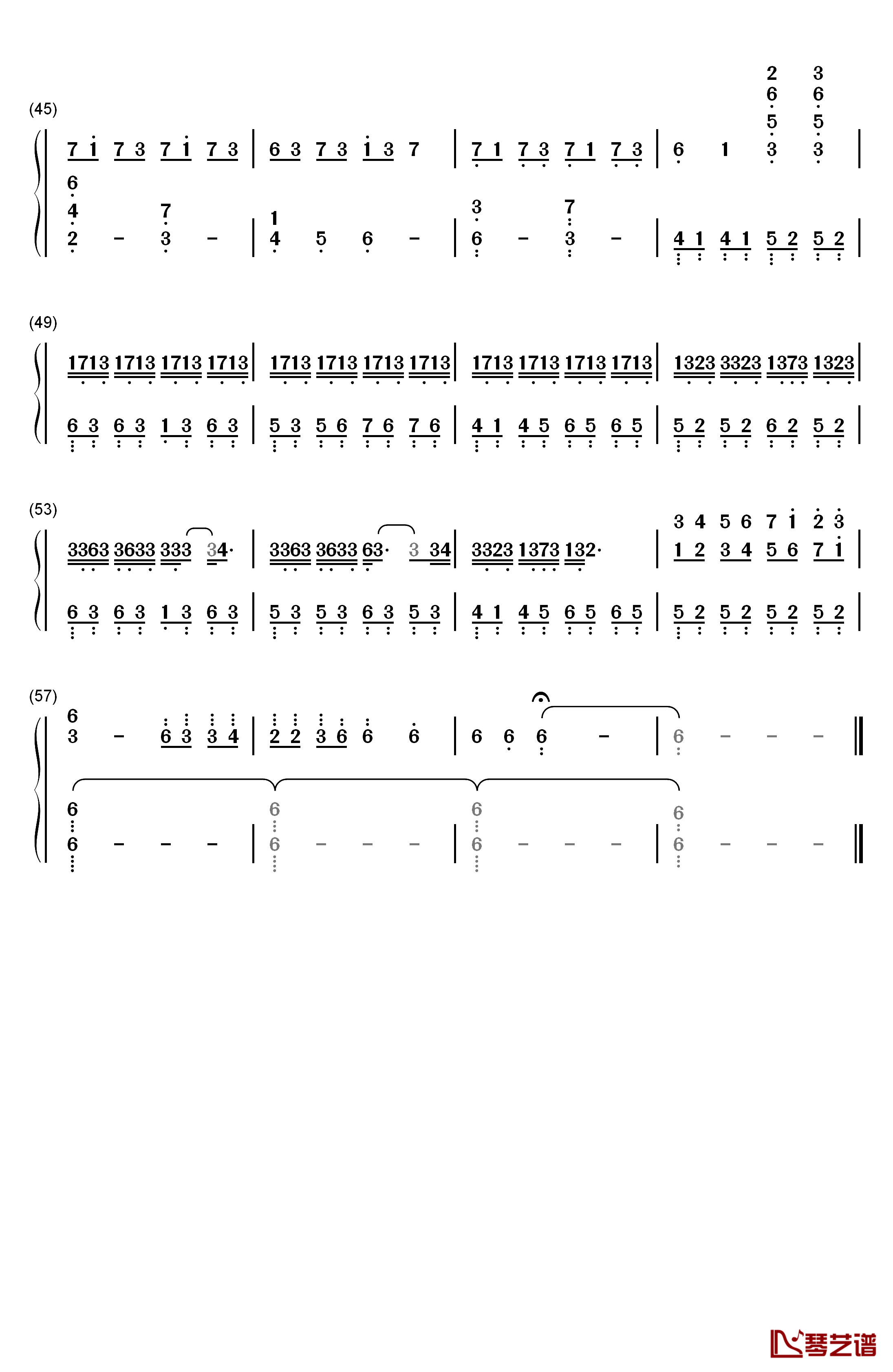 Omake钢琴简谱-数字双手-泽野弘之3