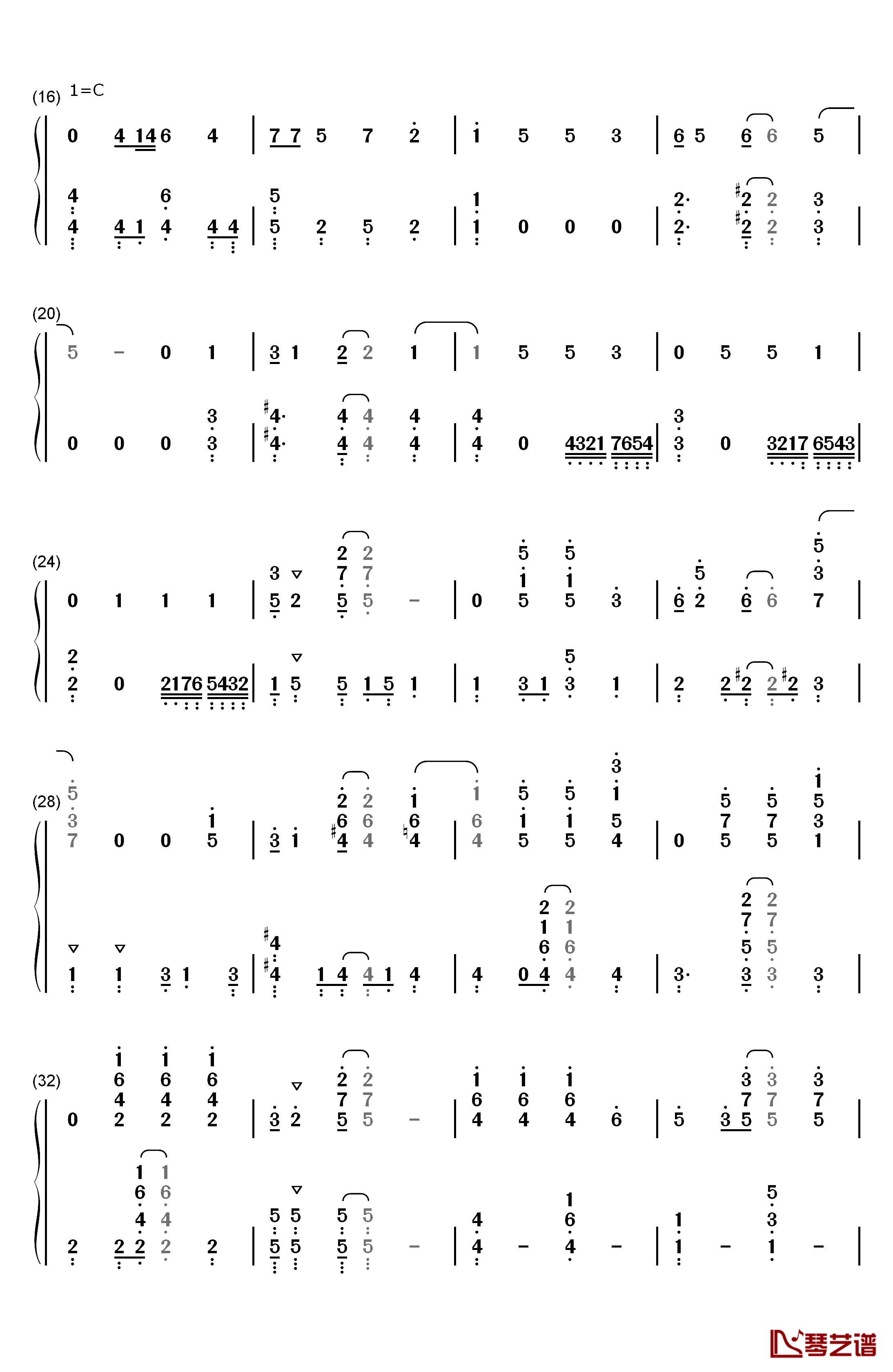 SHINY DAYS钢琴简谱-数字双手-亚咲花2
