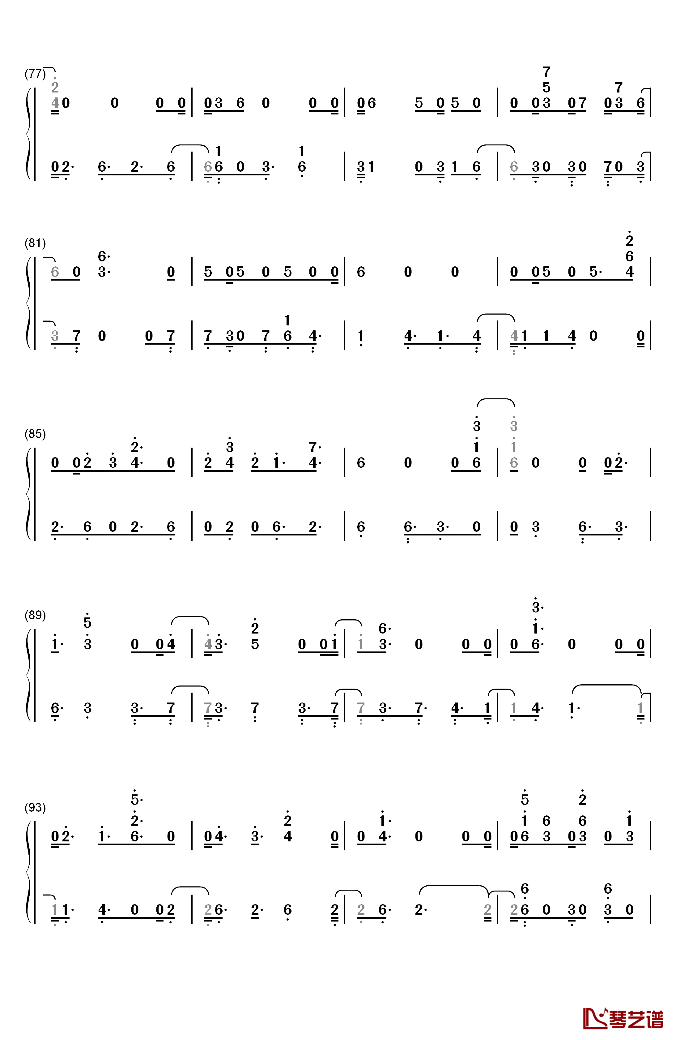Youth钢琴简谱-数字双手-Shawn Mendes Khalid5