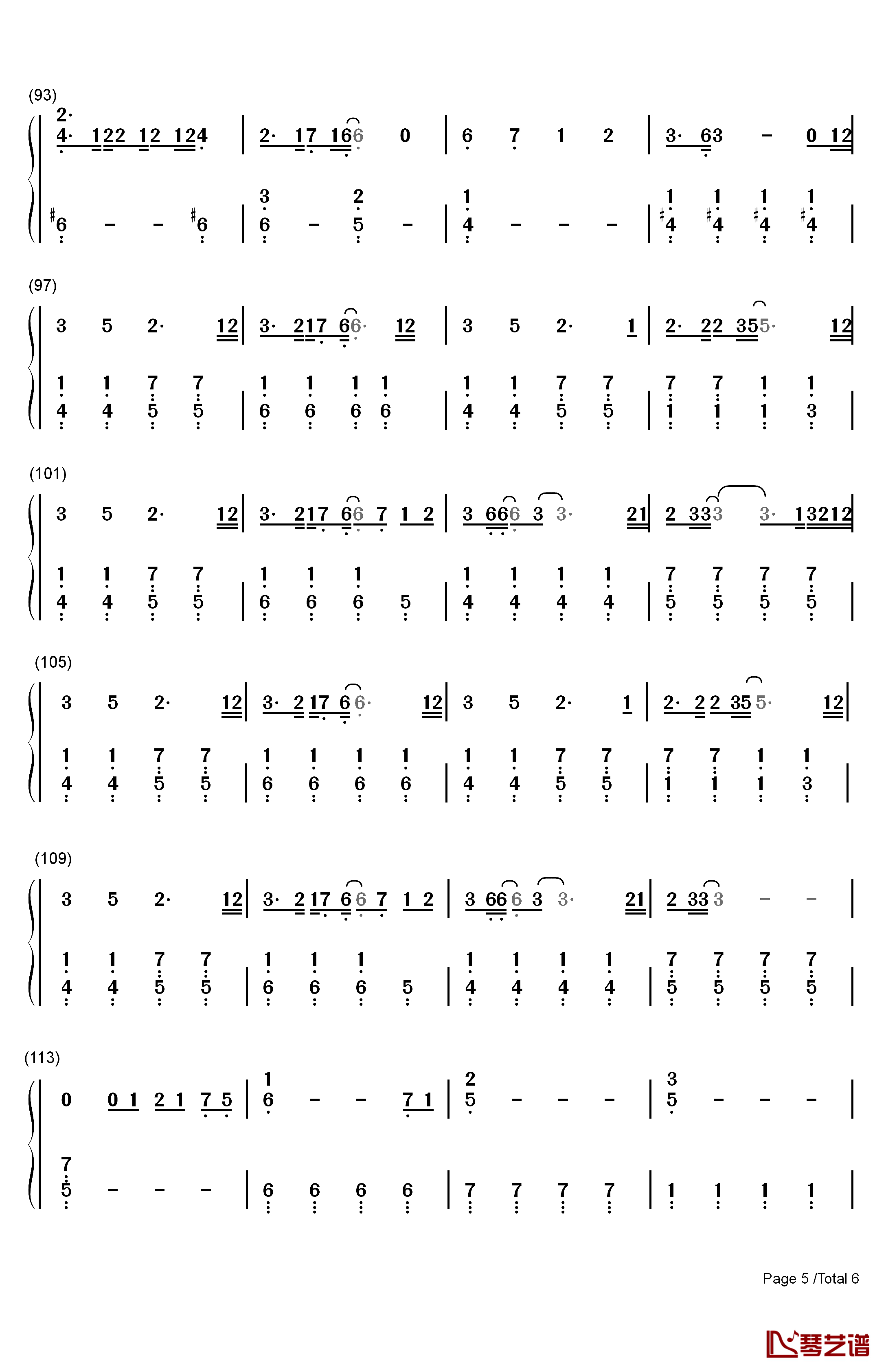 Get Over钢琴简谱-数字双手-Dream5