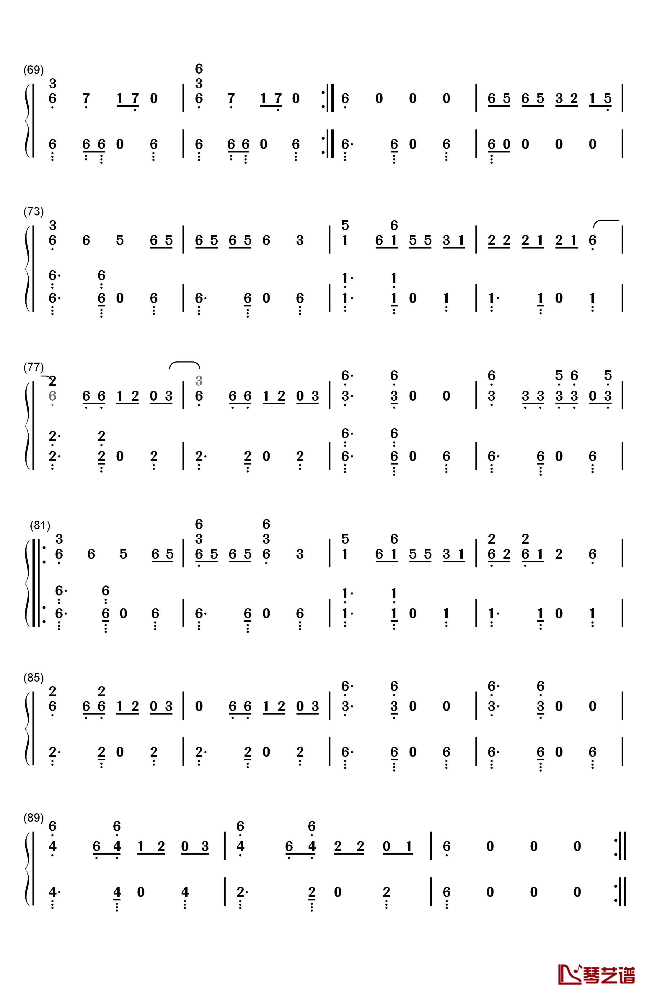 Feel It Still钢琴简谱-数字双手-Portugal. The Man4