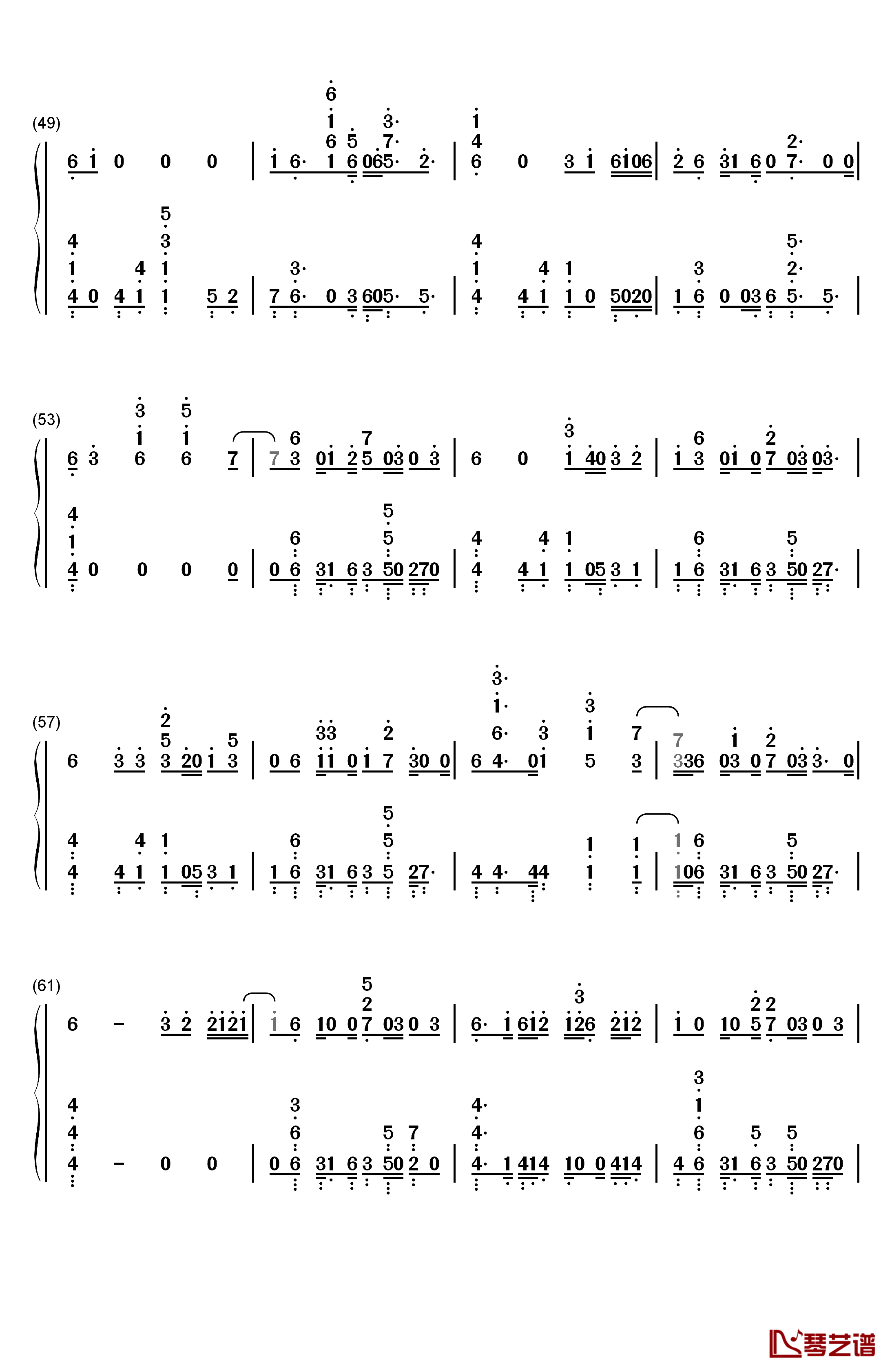 Colors钢琴简谱-数字双手-Jason Derulo4