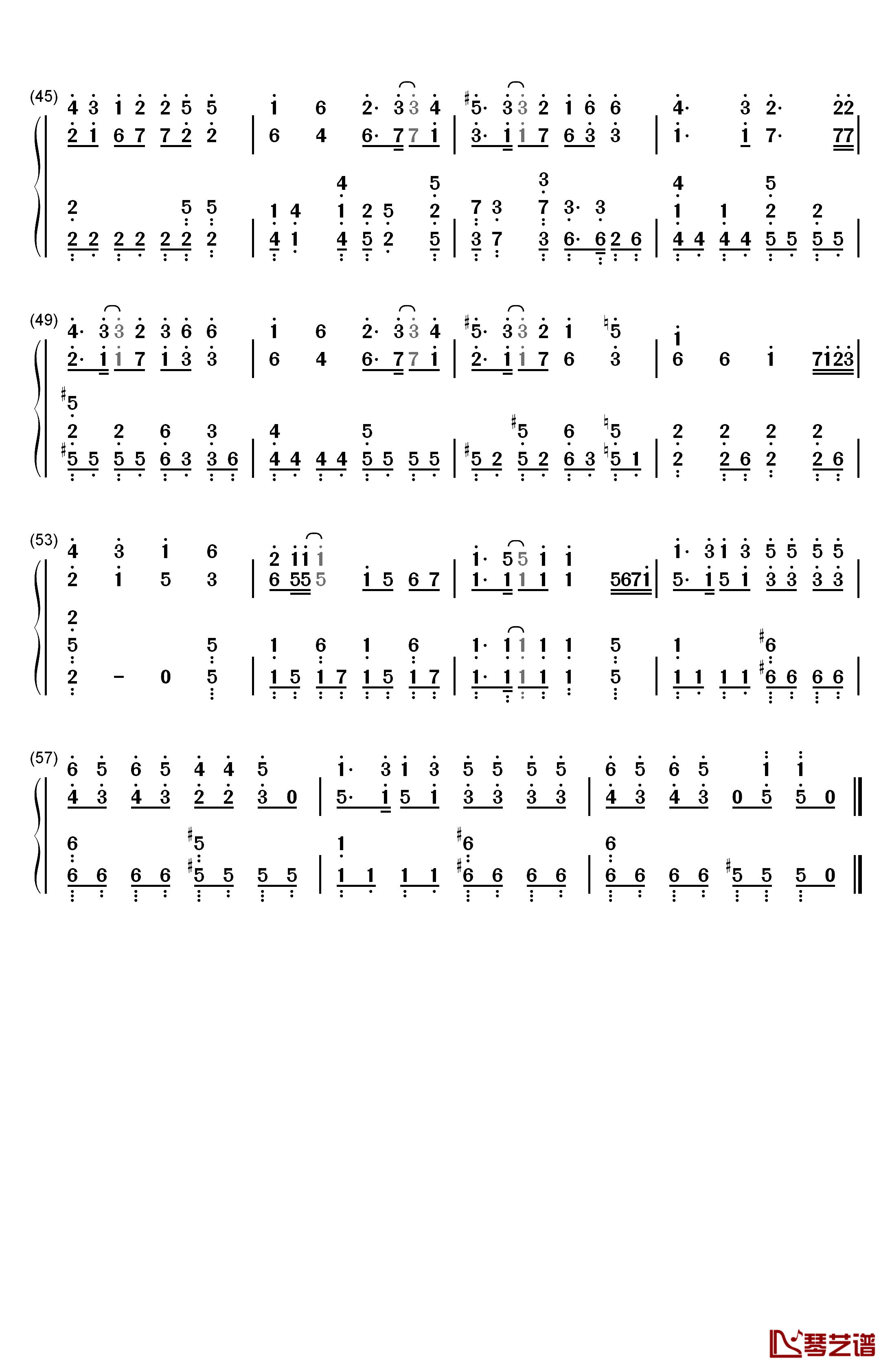 夢路らびりんす钢琴简谱-数字双手-Labyrinth3