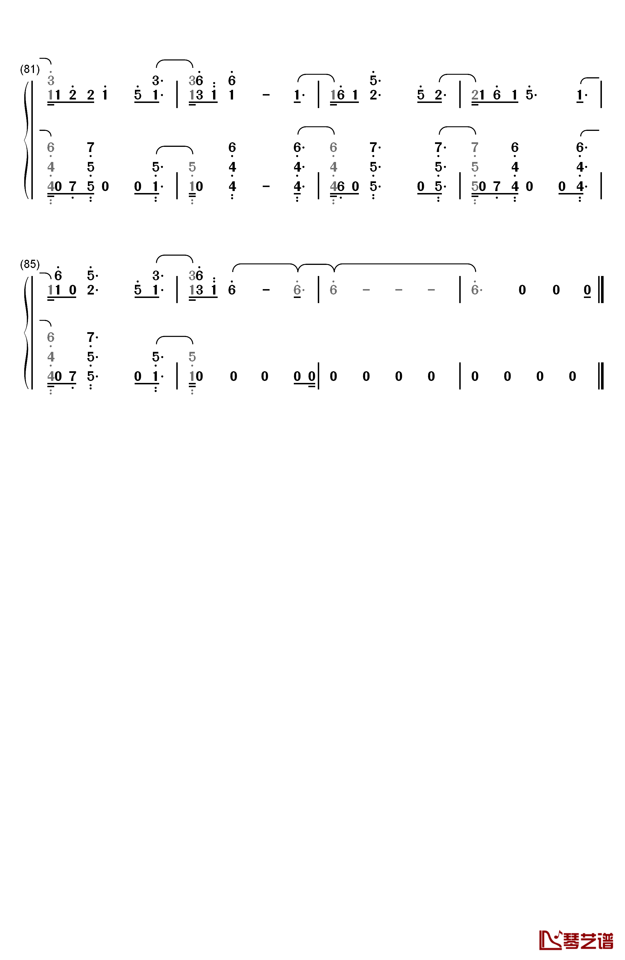 Bad At Love钢琴简谱-数字双手-Halsey5