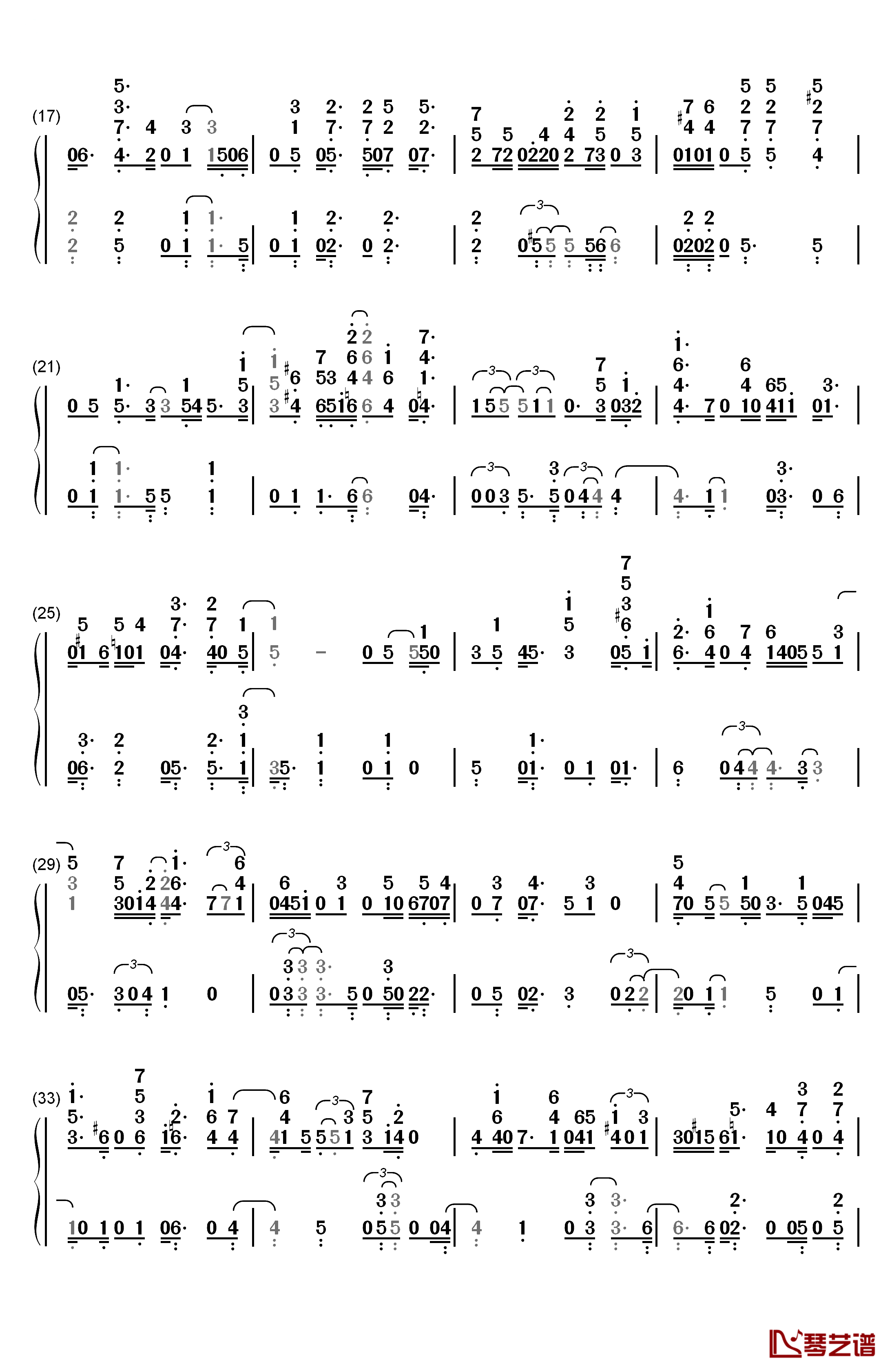 Frosty the Snowman钢琴简谱-数字双手-Gene Autry & The Cass County Boys2