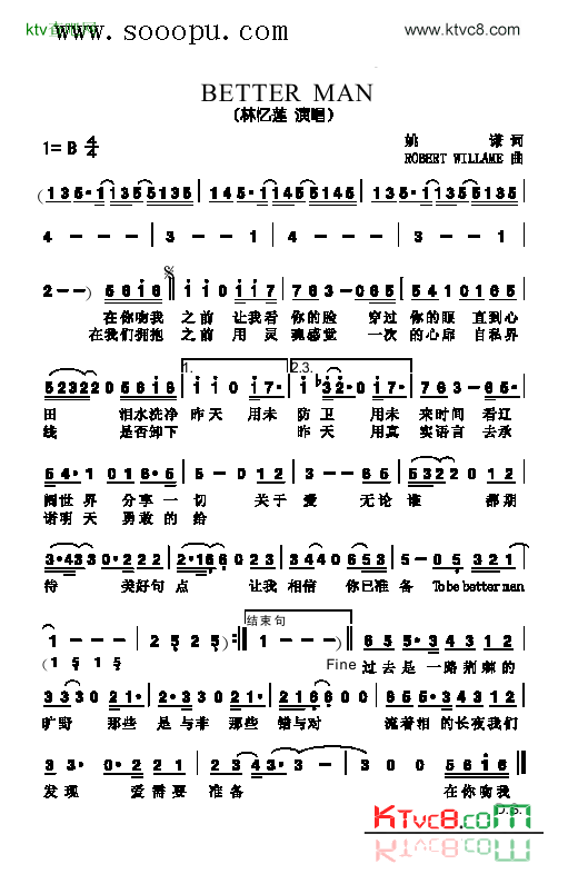 Betterman歌曲类简谱简谱-林忆莲演唱1