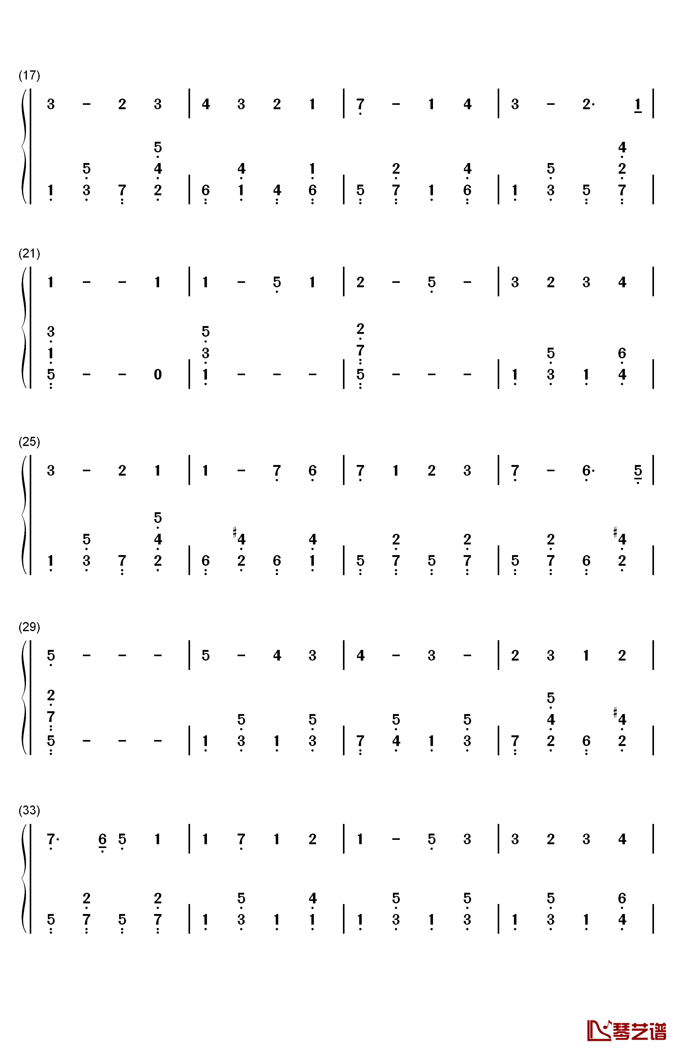 来吧所有的信徒们钢琴简谱-数字双手-玛丽亚·凯莉 Mariah Carey2