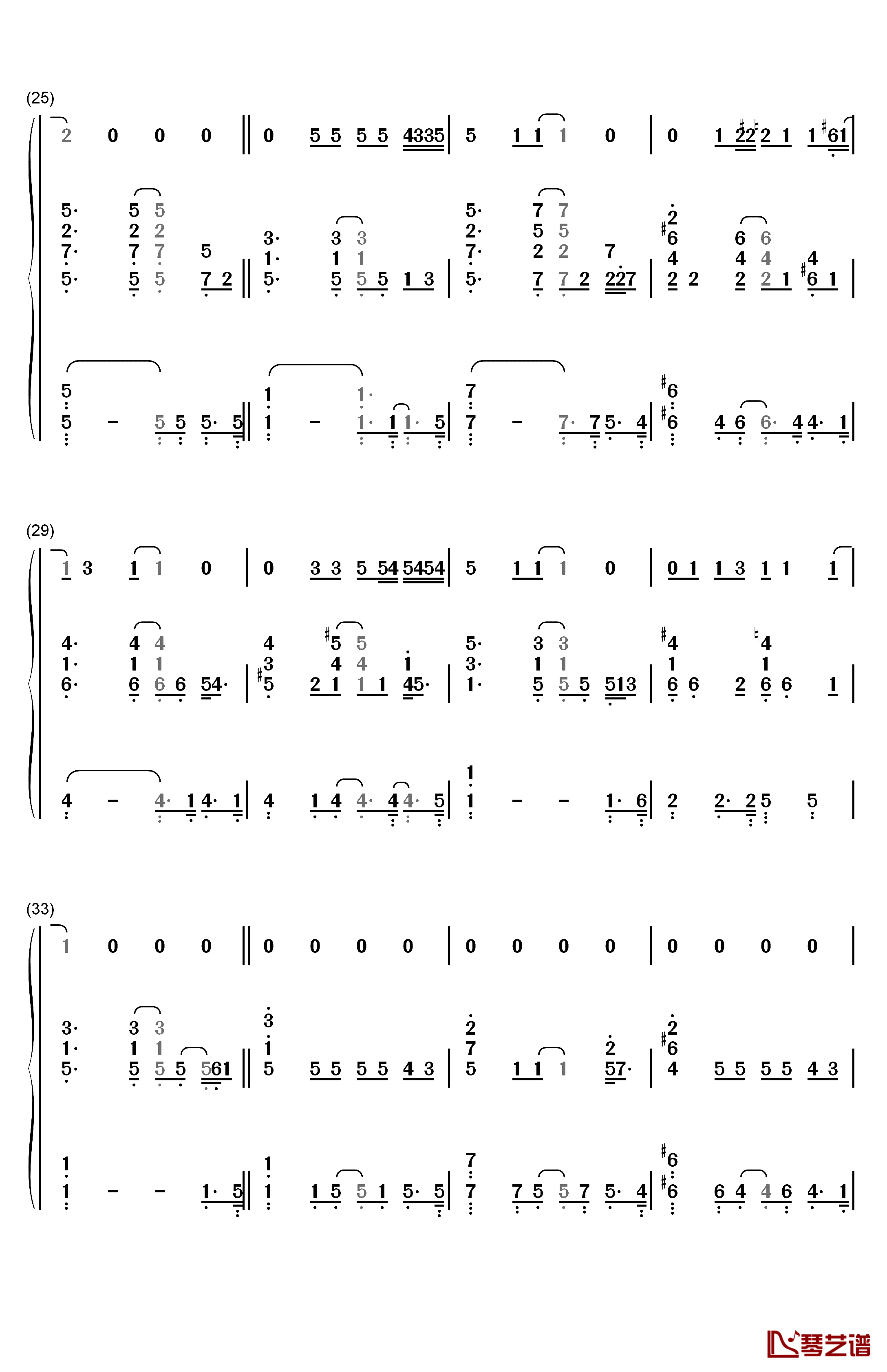 make you feel my love钢琴简谱-数字双手-Adele3