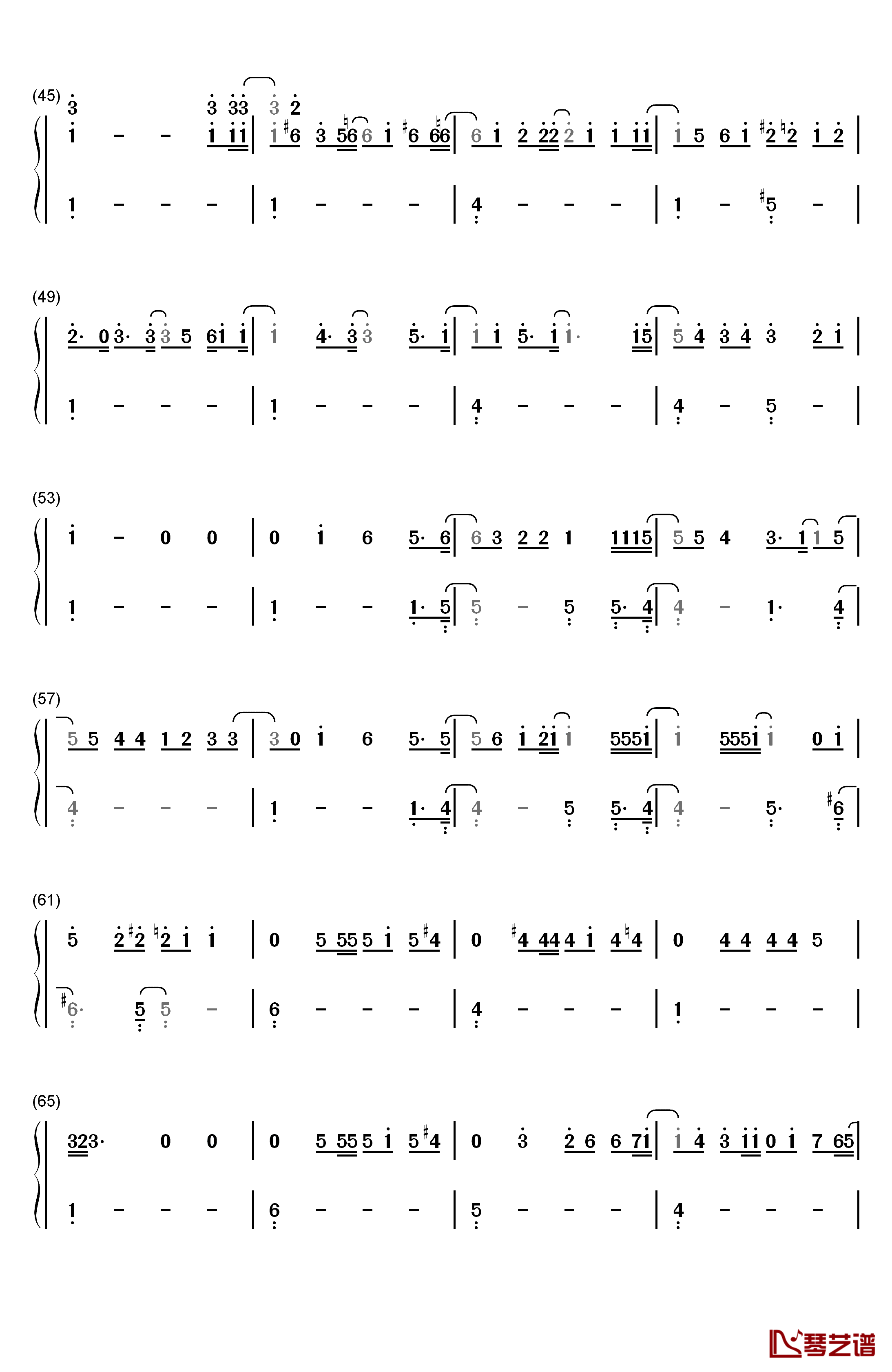 世界はあなたに笑いかけている钢琴简谱-数字双手-Little Glee Monster3