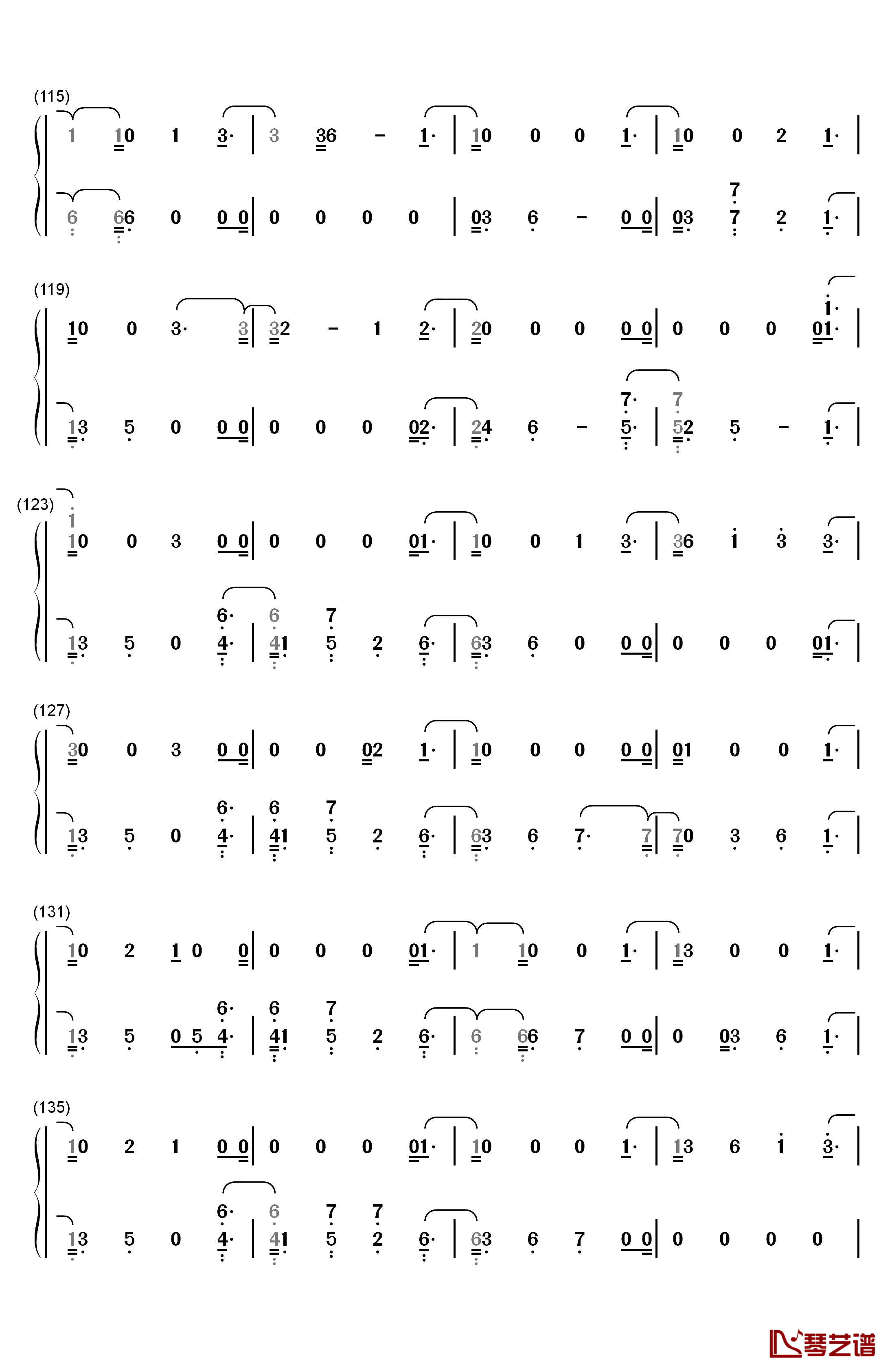 I Would Die for You钢琴简谱-数字双手-Miley Cyrus5
