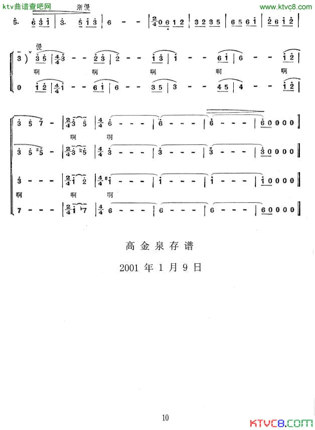 送粮路上舞蹈音乐简谱-中央民族学院演唱1