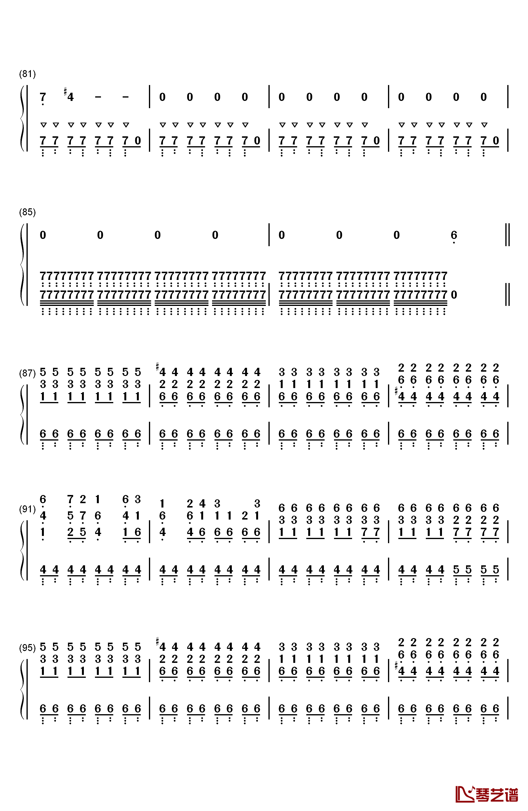 The Man With The Machine Gun钢琴简谱-数字双手-植松伸夫5
