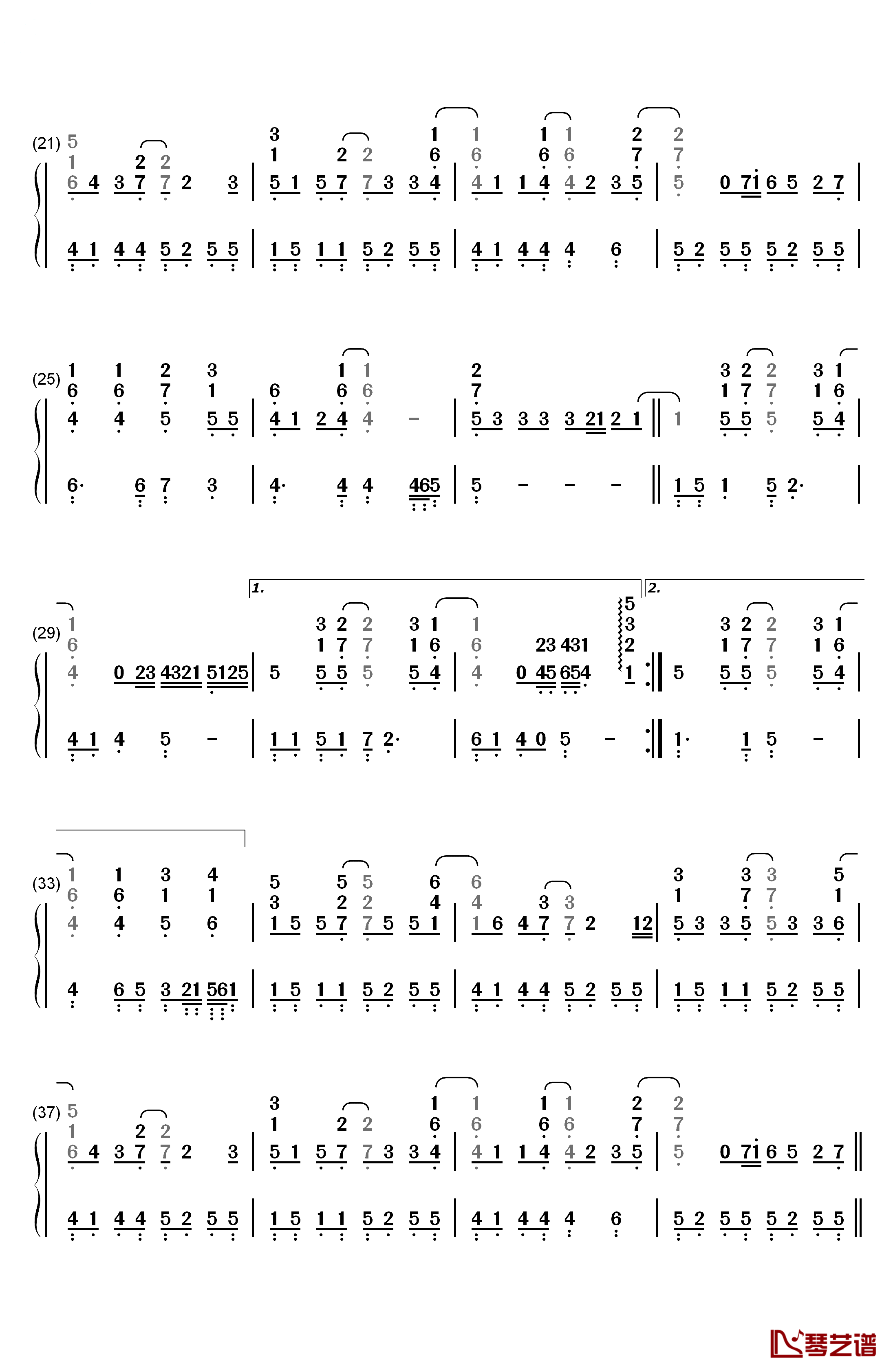 When You Say Nothing At All钢琴简谱-数字双手-Alison Krauss2