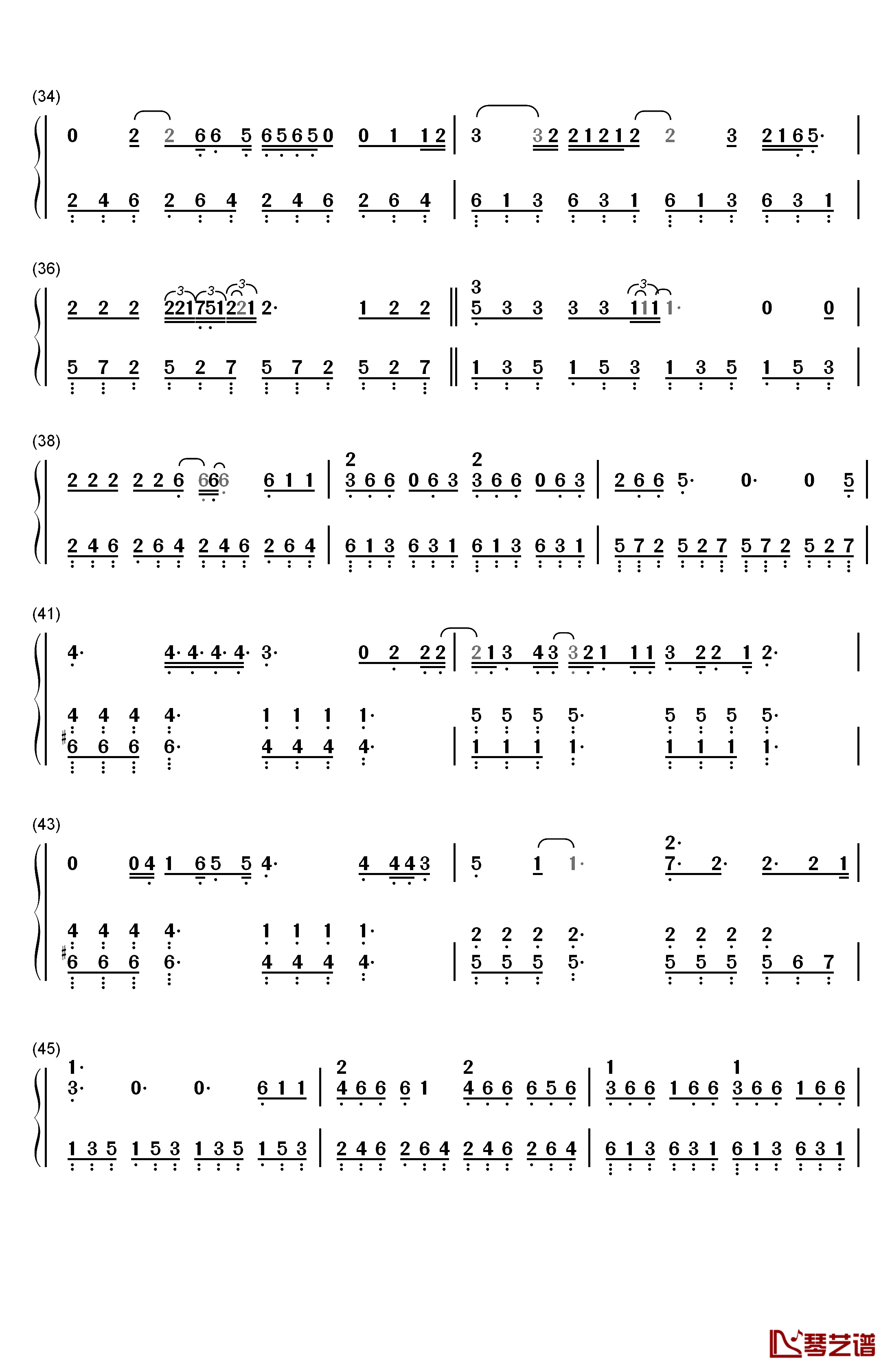 Love on the Brain钢琴简谱-数字双手-Rihanna3
