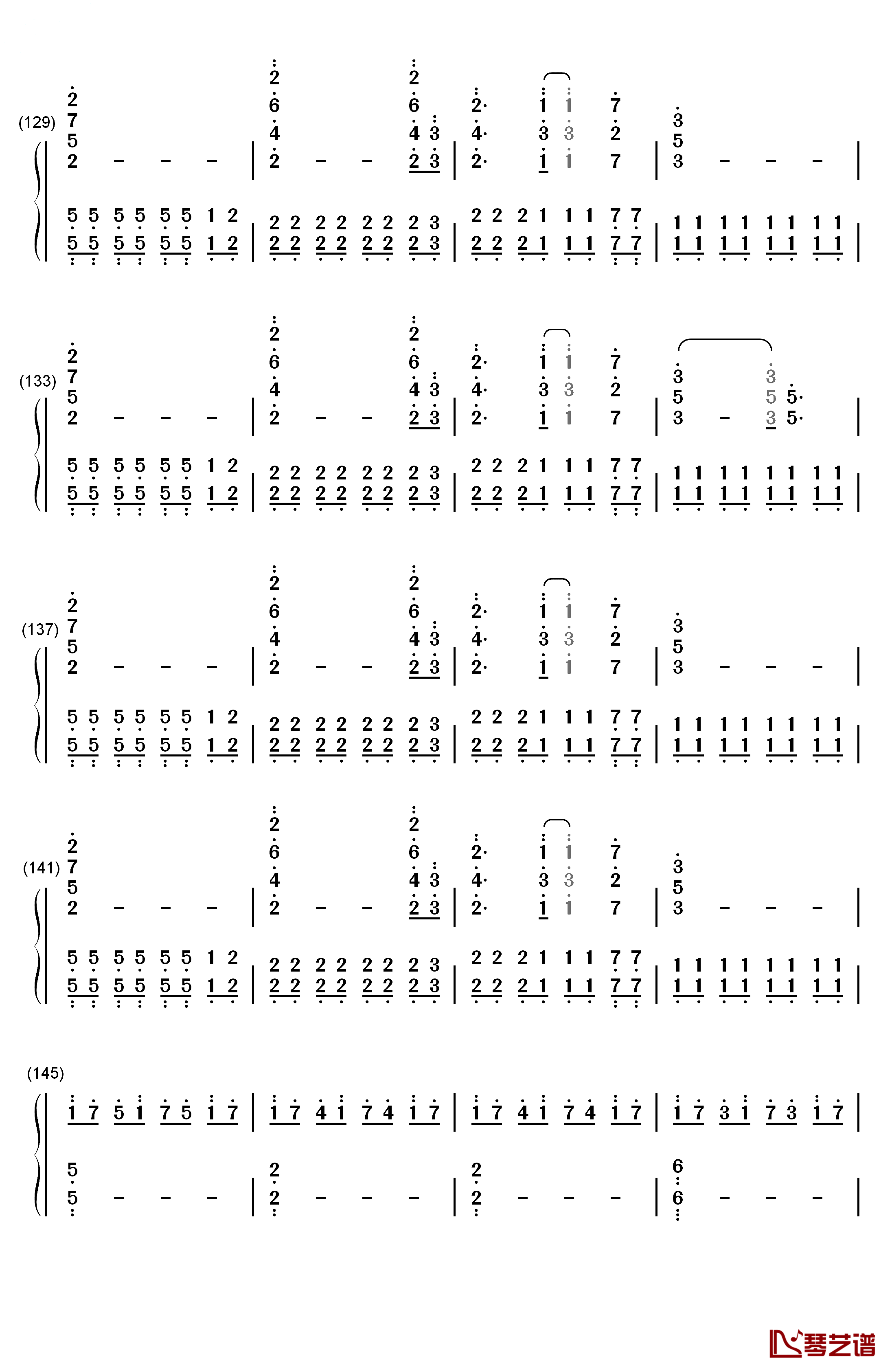 Clocks钢琴简谱-数字双手-Coldplay7