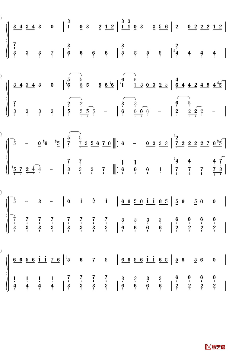 キング オブ 男!钢琴简谱-数字双手-関ジャニ∞2