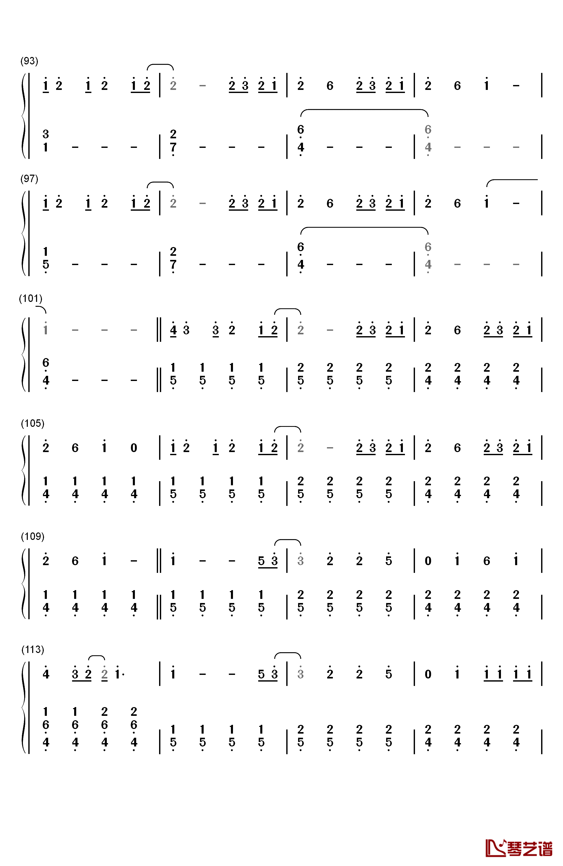 Wildest Dreams钢琴简谱-数字双手-Taylor Swift5