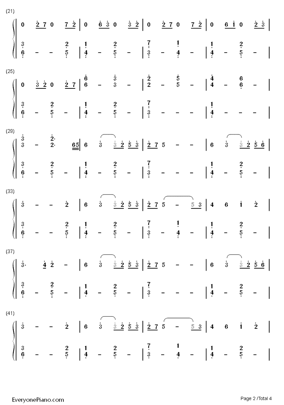 栄の活躍钢琴简谱-数字双手-松本晃彦2
