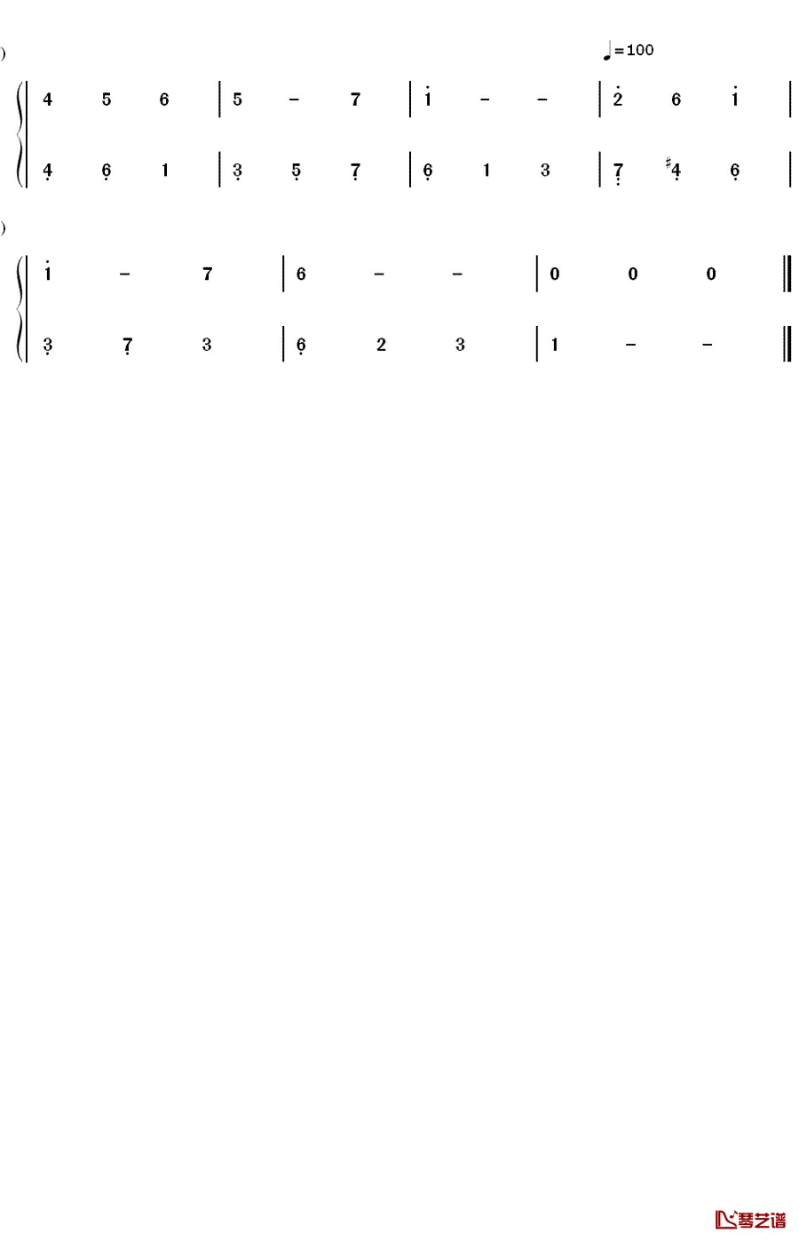 ゆめ みつけた钢琴简谱-数字双手-林原めぐみ 林原惠 　こおろぎさとみ　兴梠里美7