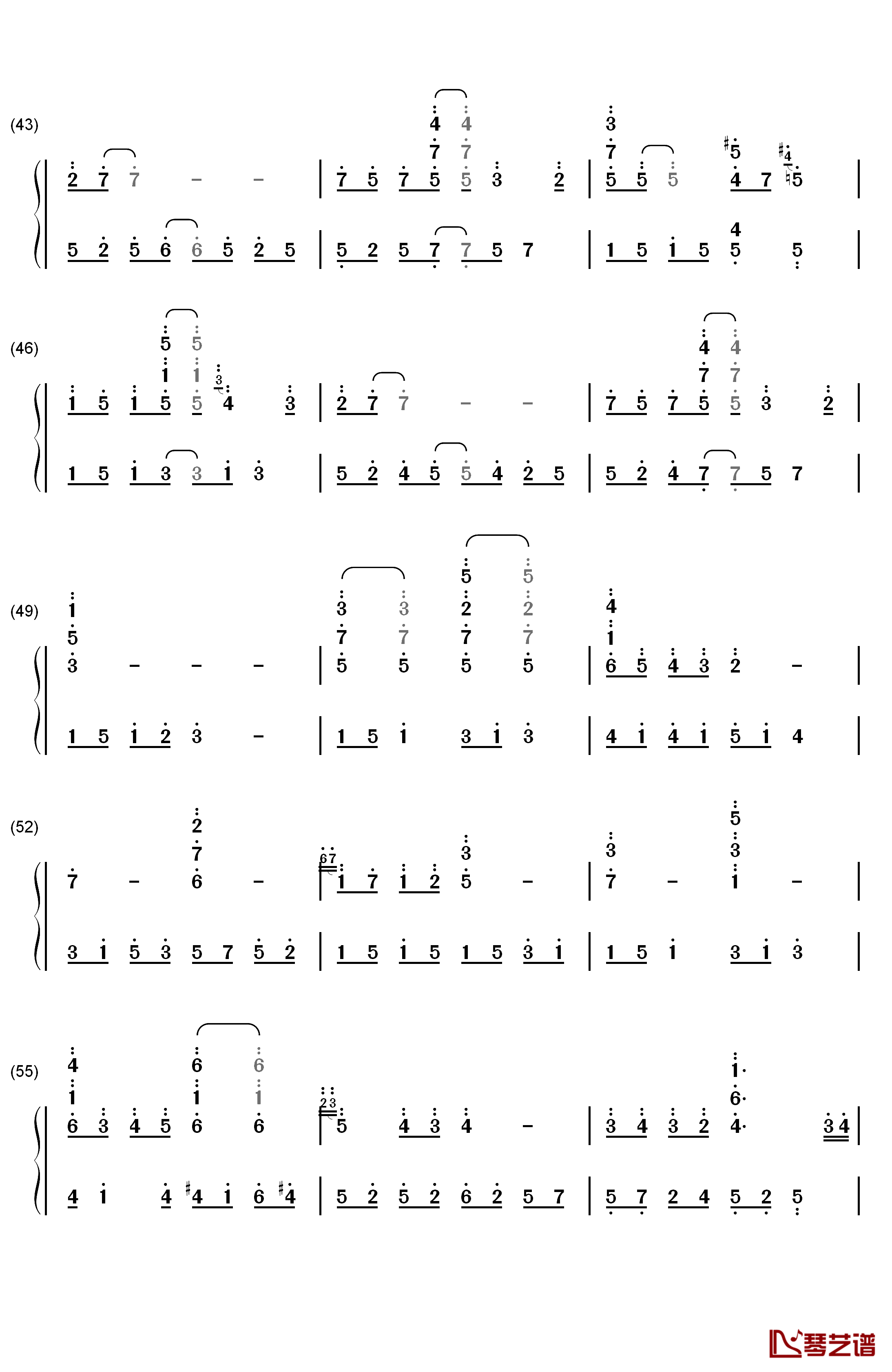 目标是神奇宝贝大师钢琴简谱-数字双手-松本梨香4