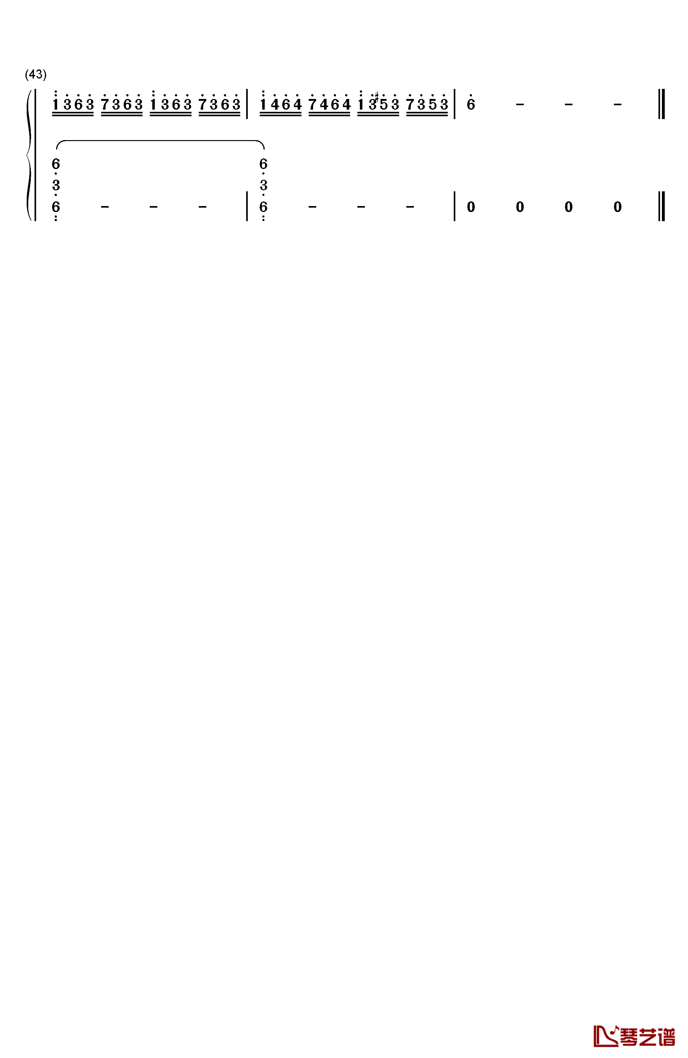 Lucky You钢琴简谱-数字双手-Eminem4