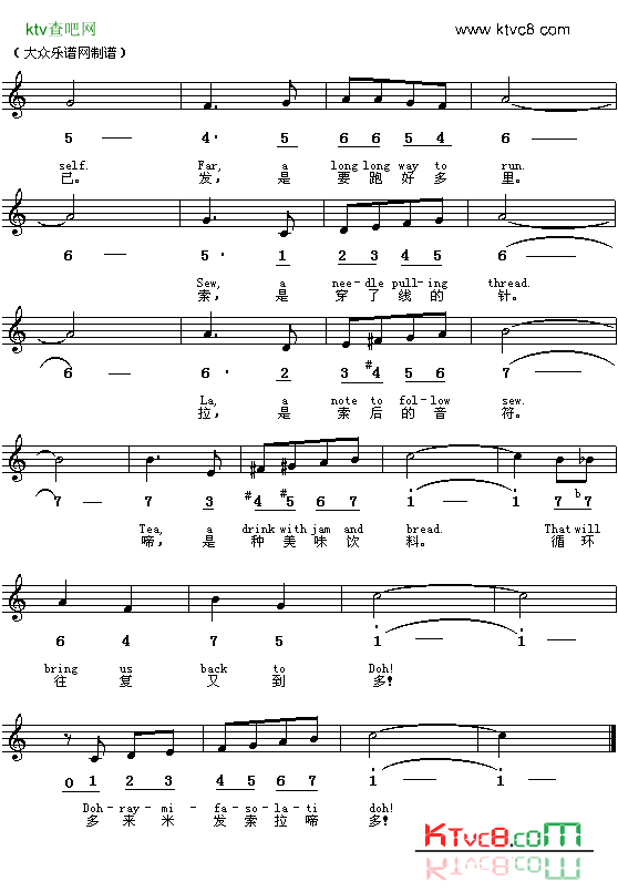 doreme简谱1
