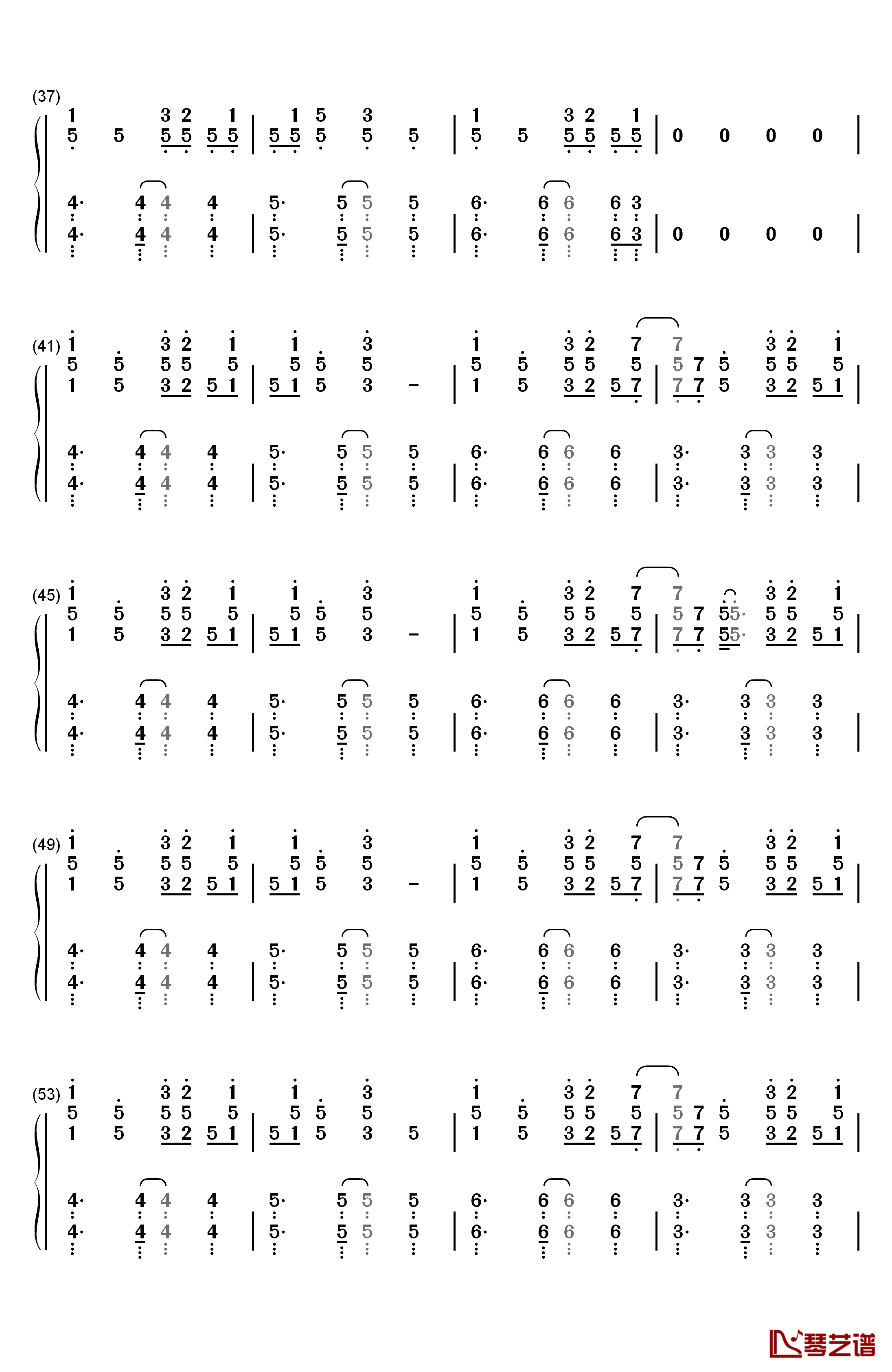 溯 Reverse钢琴简谱-数字双手-马吟吟3