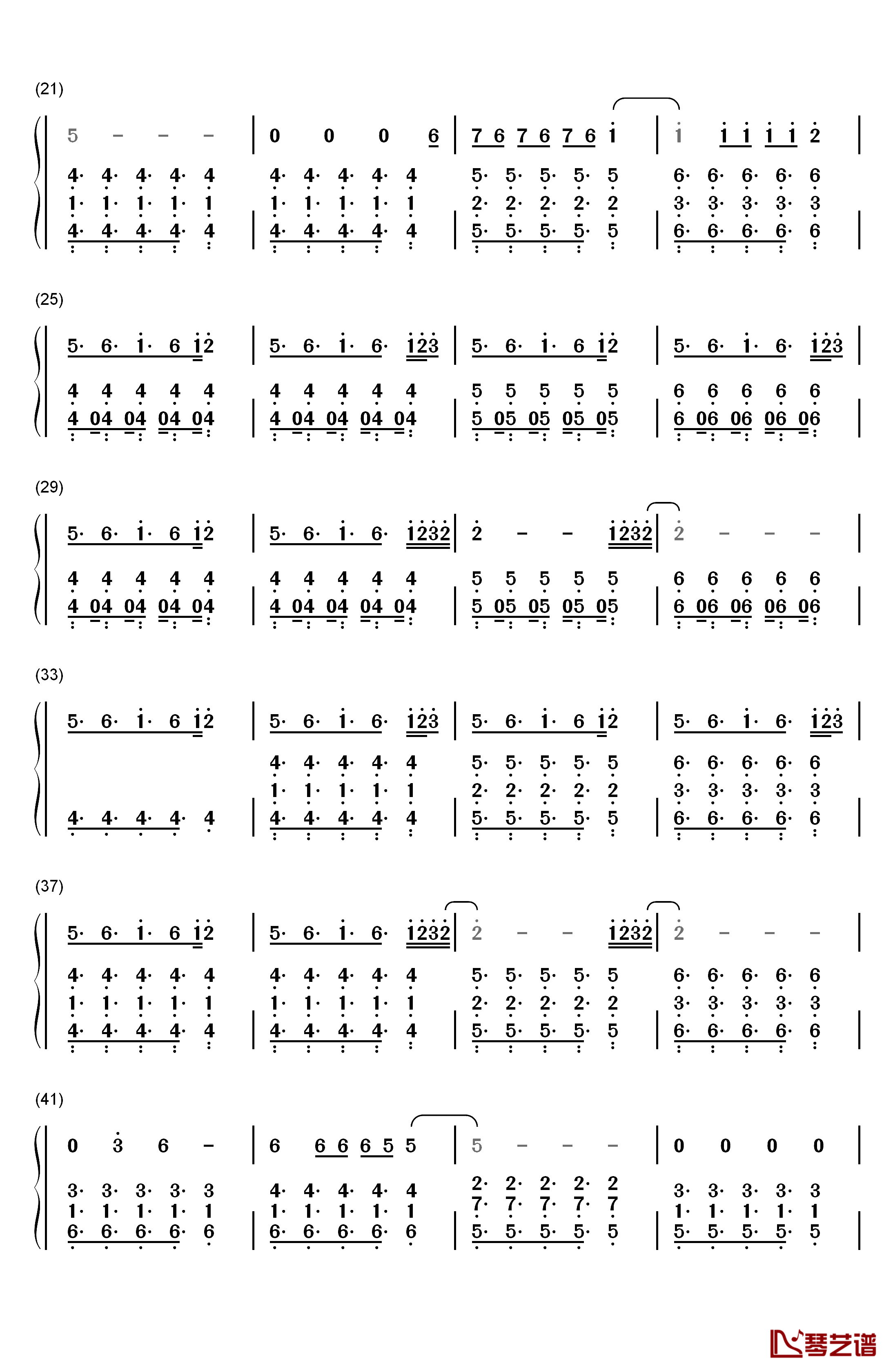 This Is What You Came For钢琴简谱-数字双手-Calvin Harris2