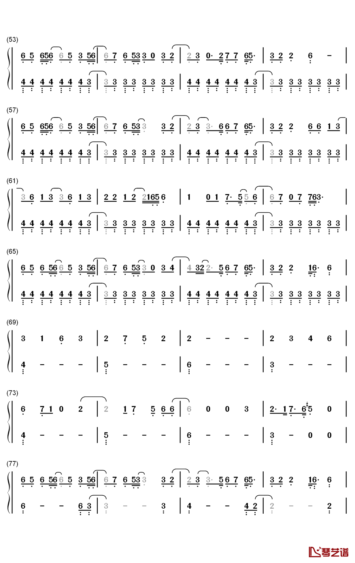 Midnight Sky钢琴简谱-数字双手-Miley Cyrus3