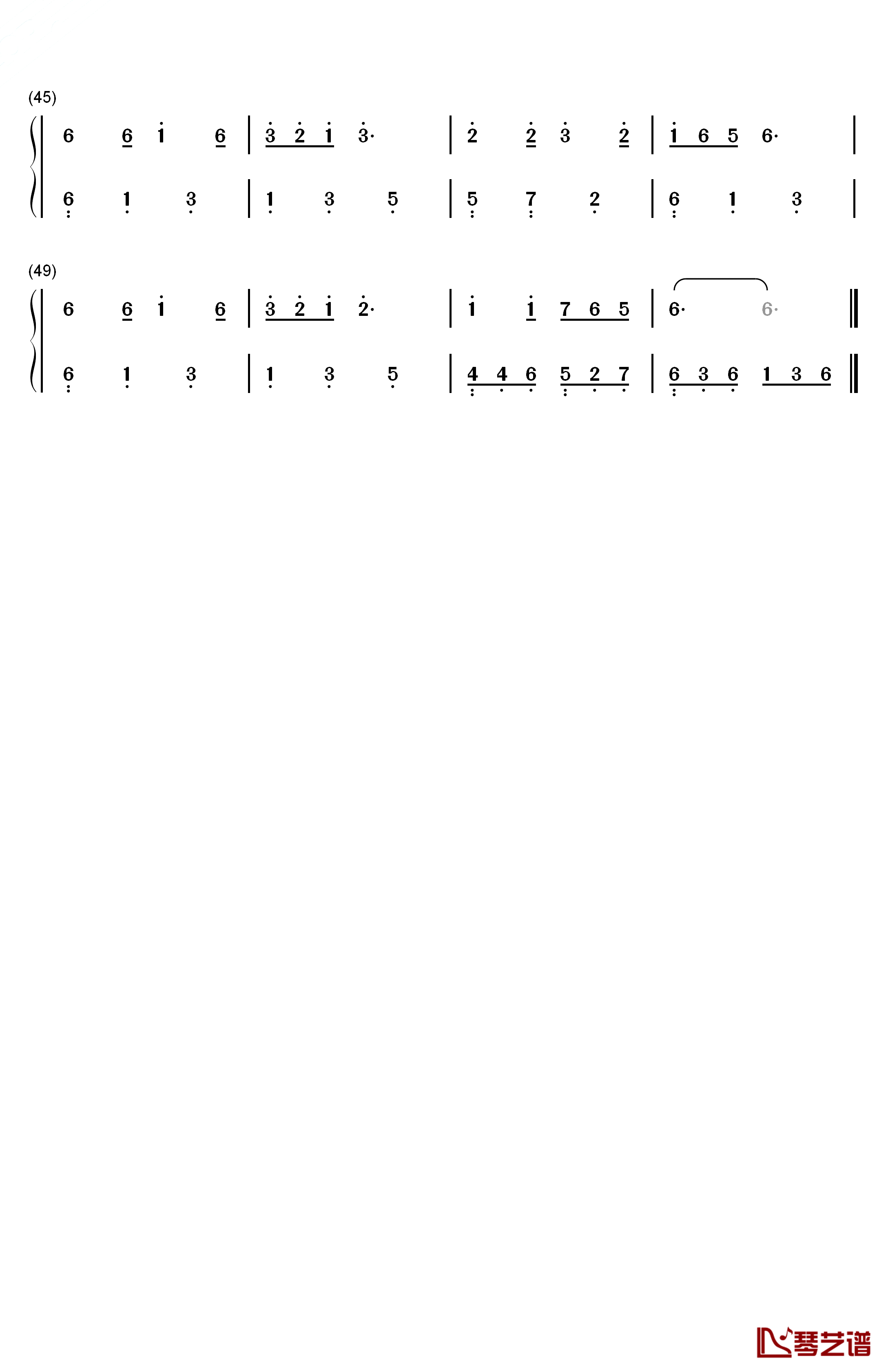 逆流成河钢琴简谱-数字双手-金南玲3