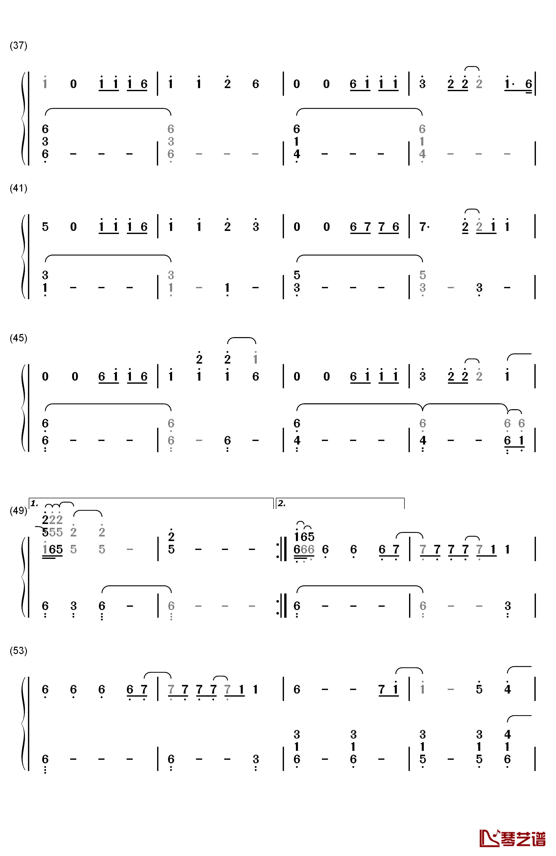 Take Your Time钢琴简谱-数字双手-Sam Hunt3