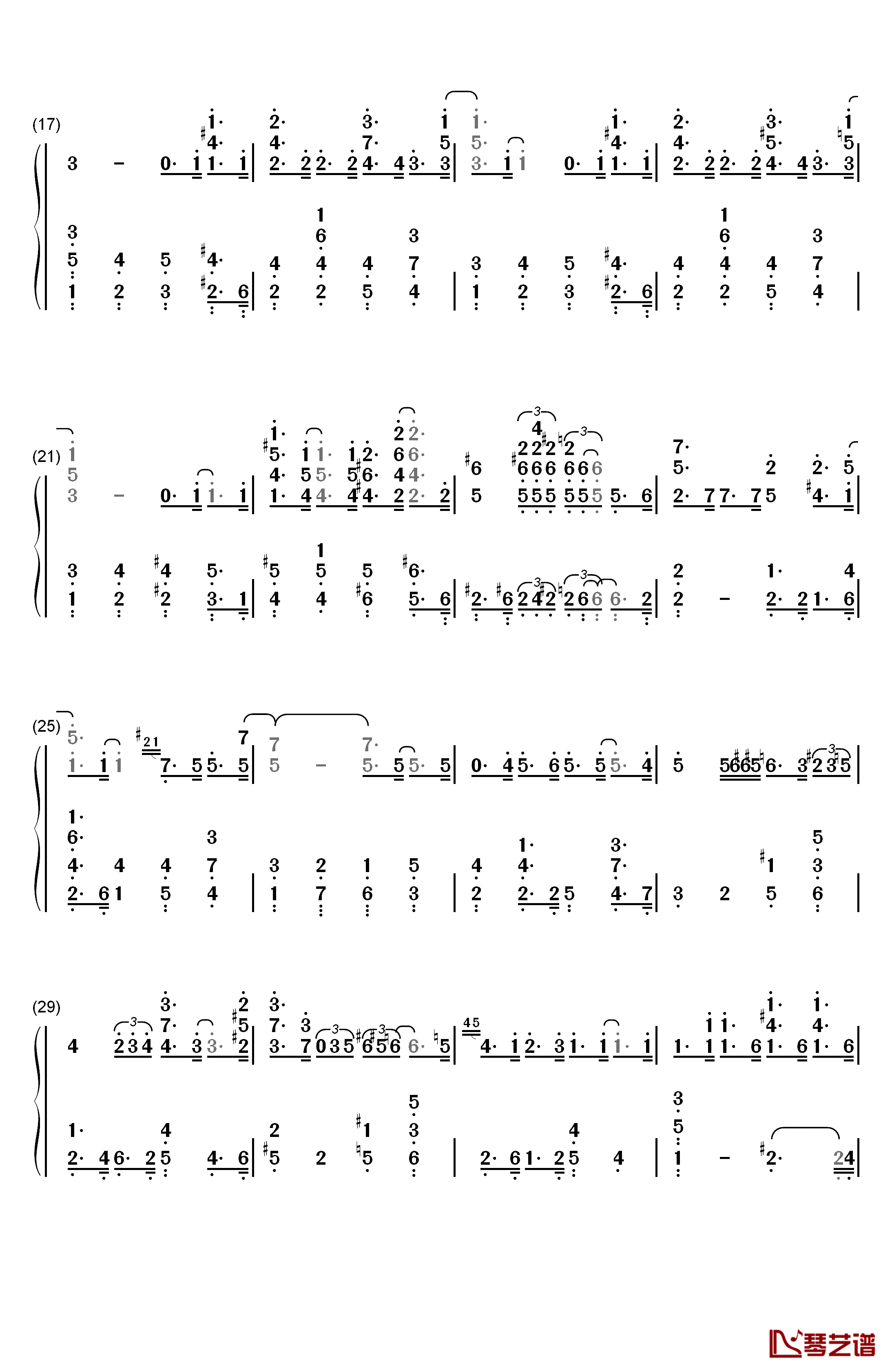 Blue Moon钢琴简谱-数字双手-Richard Rodgers  Lorenz Hart2