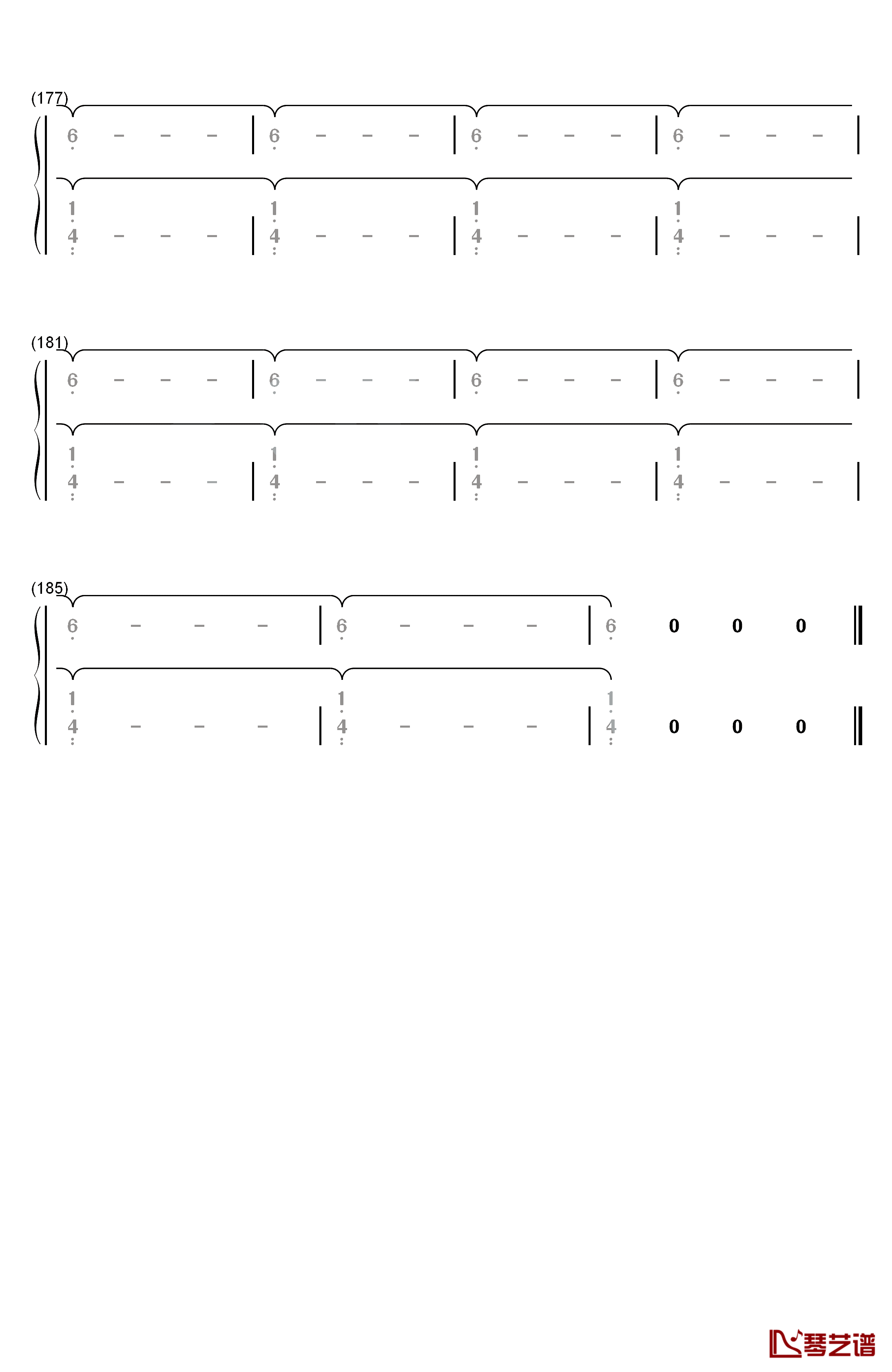 Back to You钢琴简谱-数字双手-Selena Gomez10