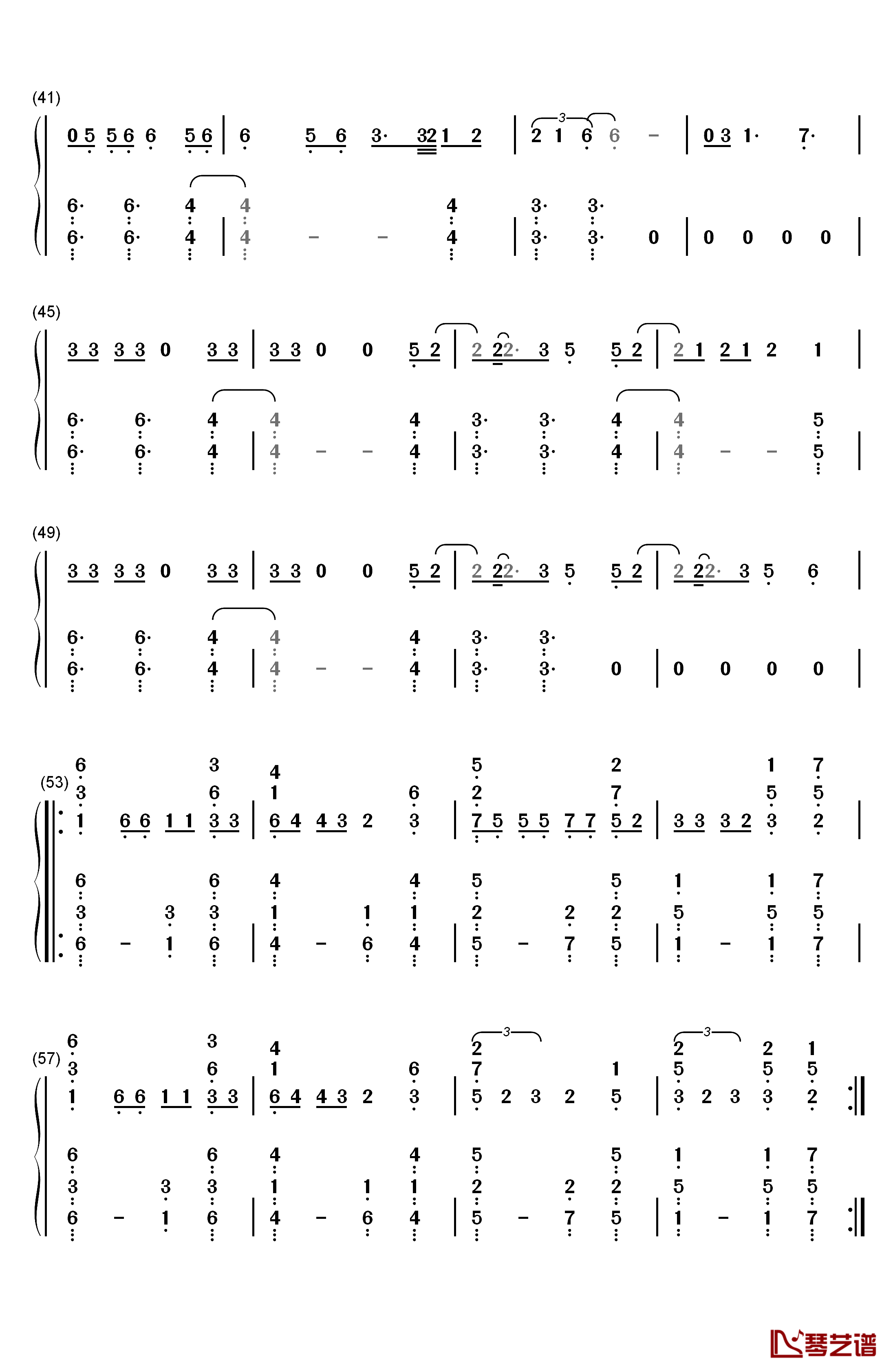 None Of My Business钢琴简谱-数字双手-Cher Lloyd3