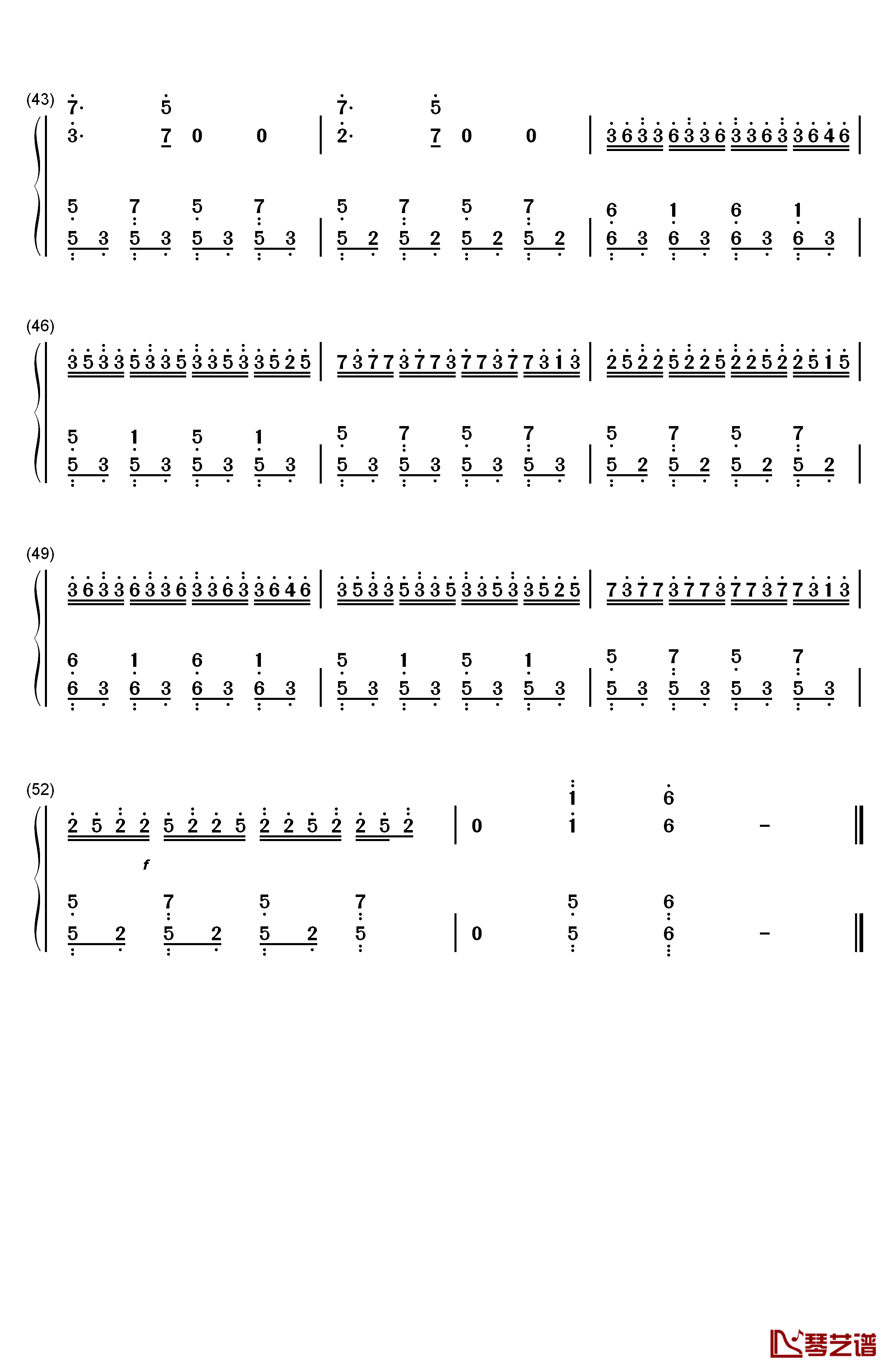 《天使爱美丽》主题曲钢琴简谱-数字双手-Yann Tiersen4