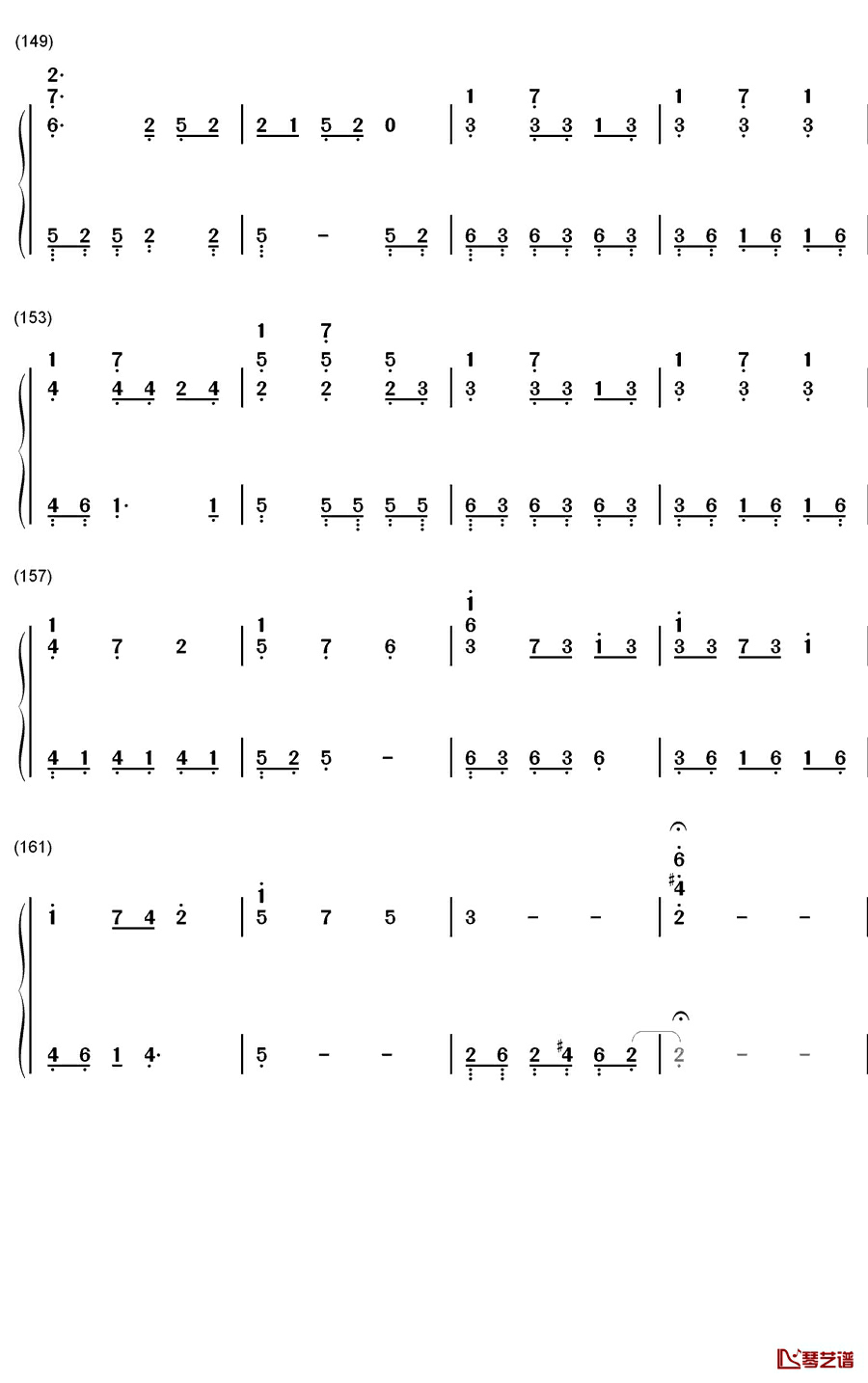 Fear Not This Night钢琴简谱-数字双手-吉克隽逸9
