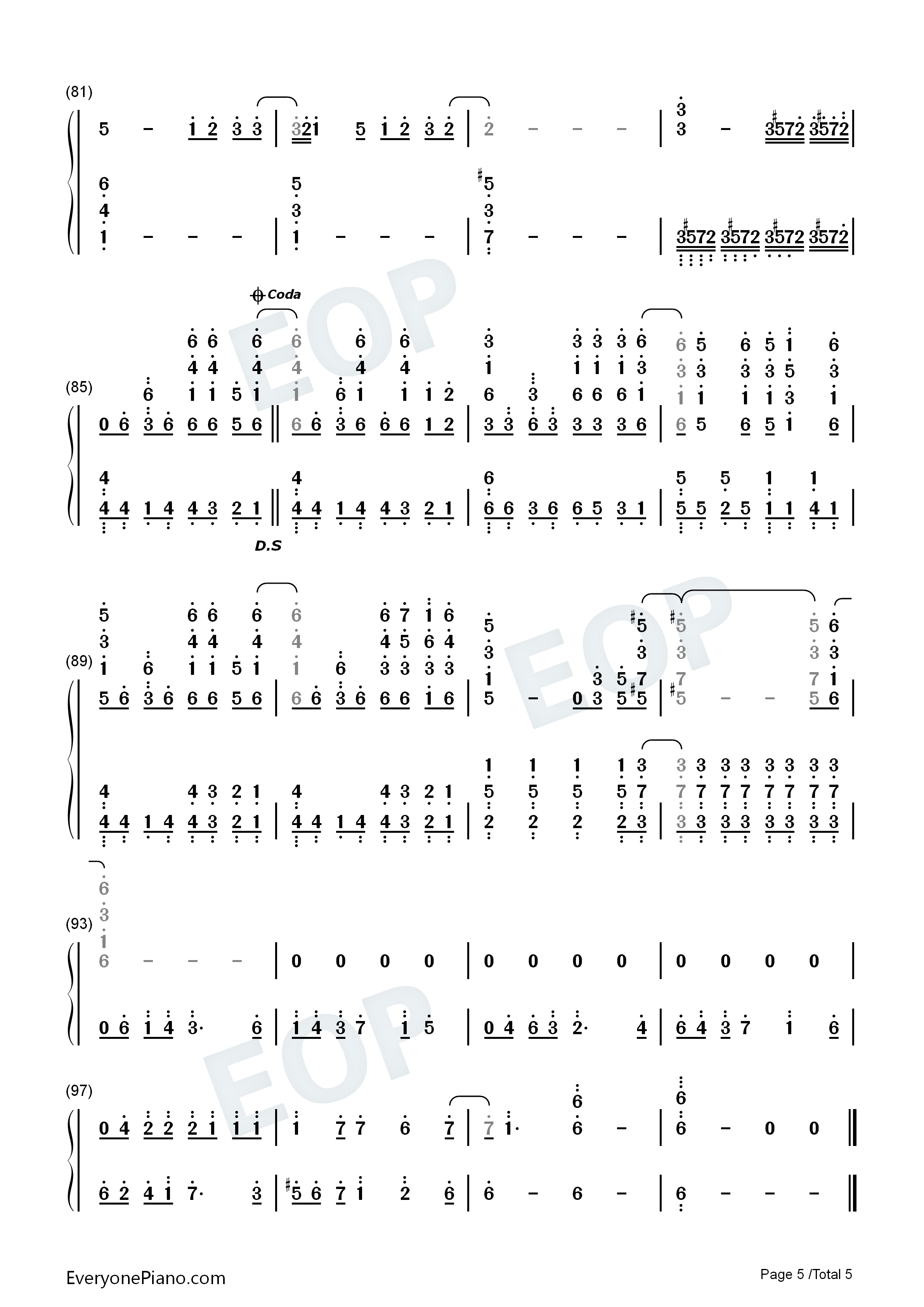 The Ballad of Mona Lisa钢琴简谱-Panic! at the Disco演唱5