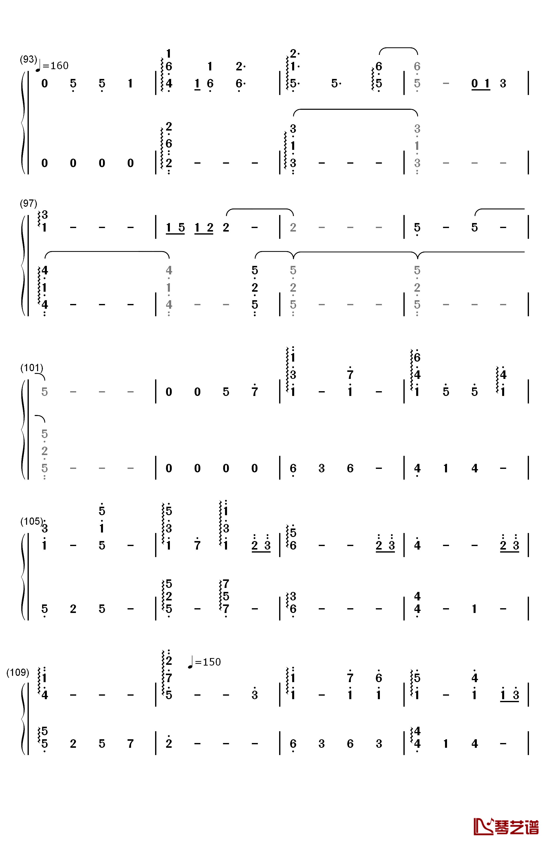 But You're Already Gone钢琴简谱-数字双手-Xeuphoria5