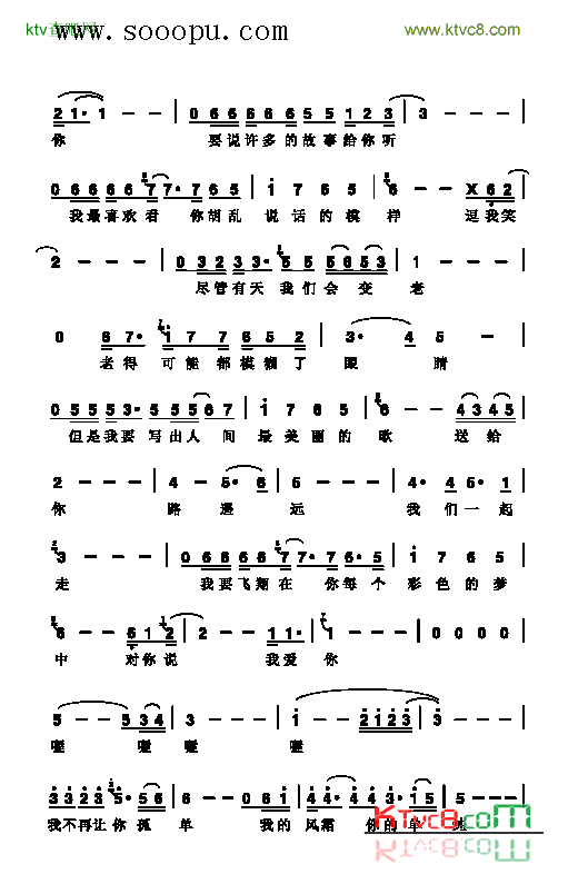 不再让你孤单歌曲类简谱简谱-陈升演唱1