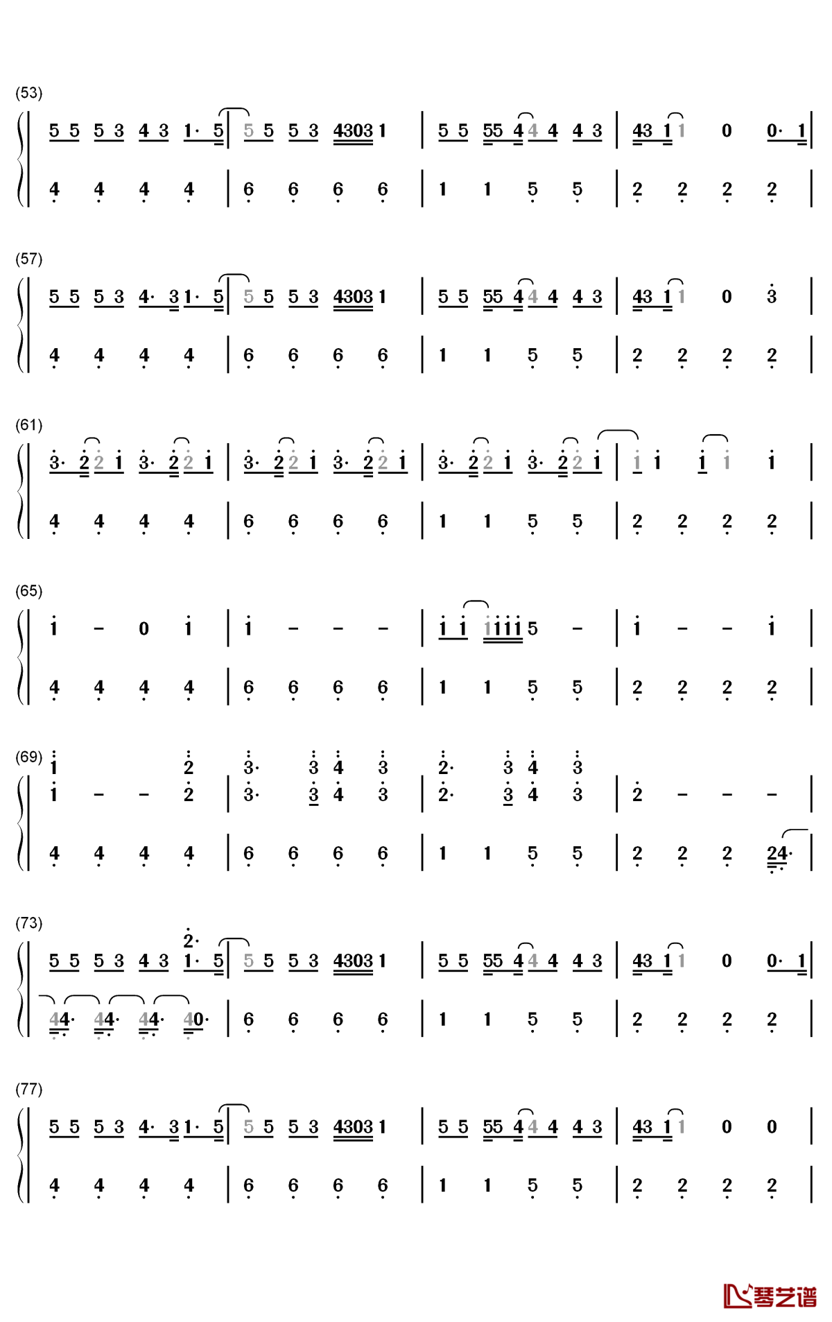 Delete Forever钢琴简谱-Grimes歌曲-数字双手曲谱3