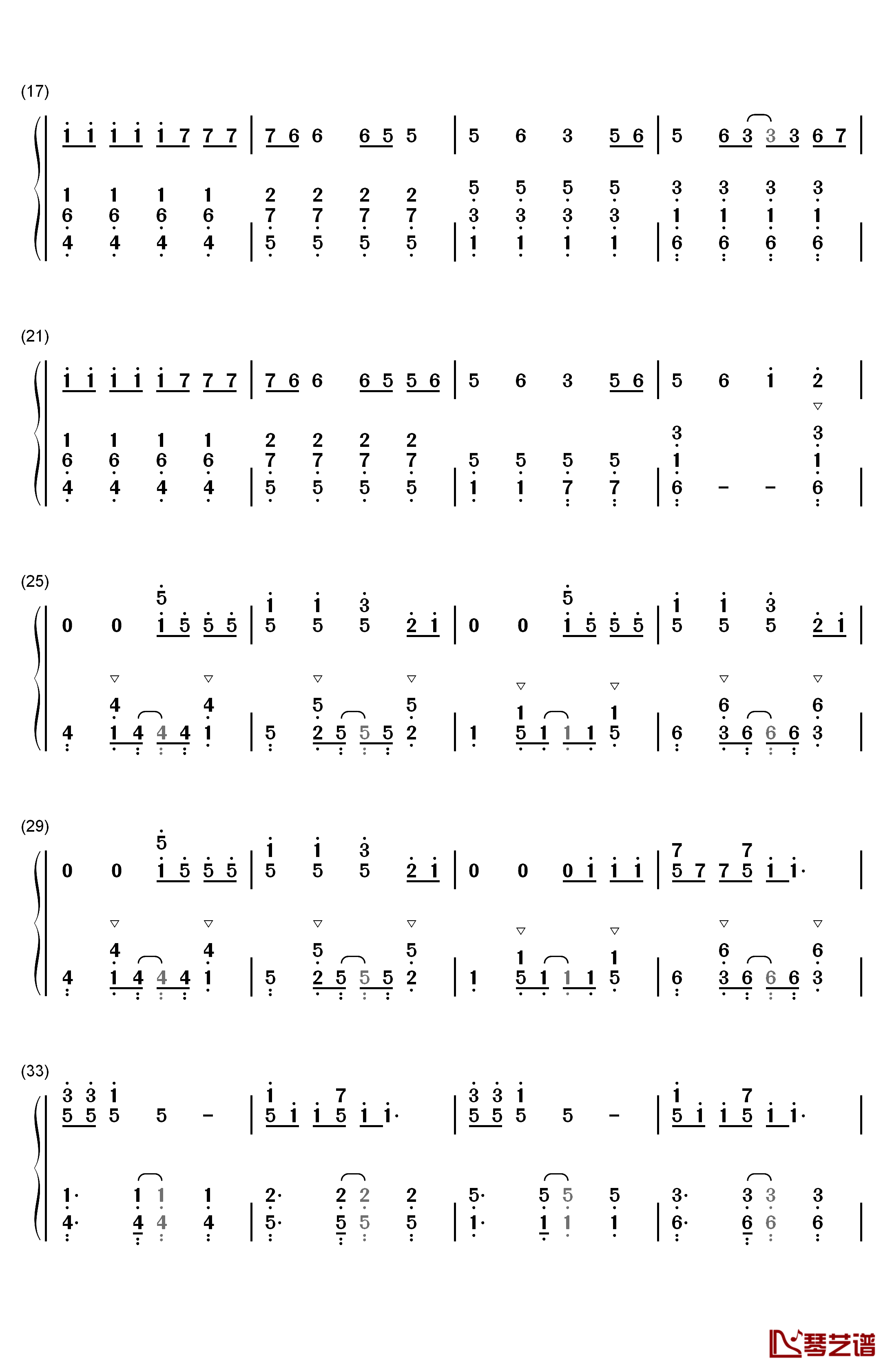 Rude钢琴简谱-数字双手-MAGIC!2