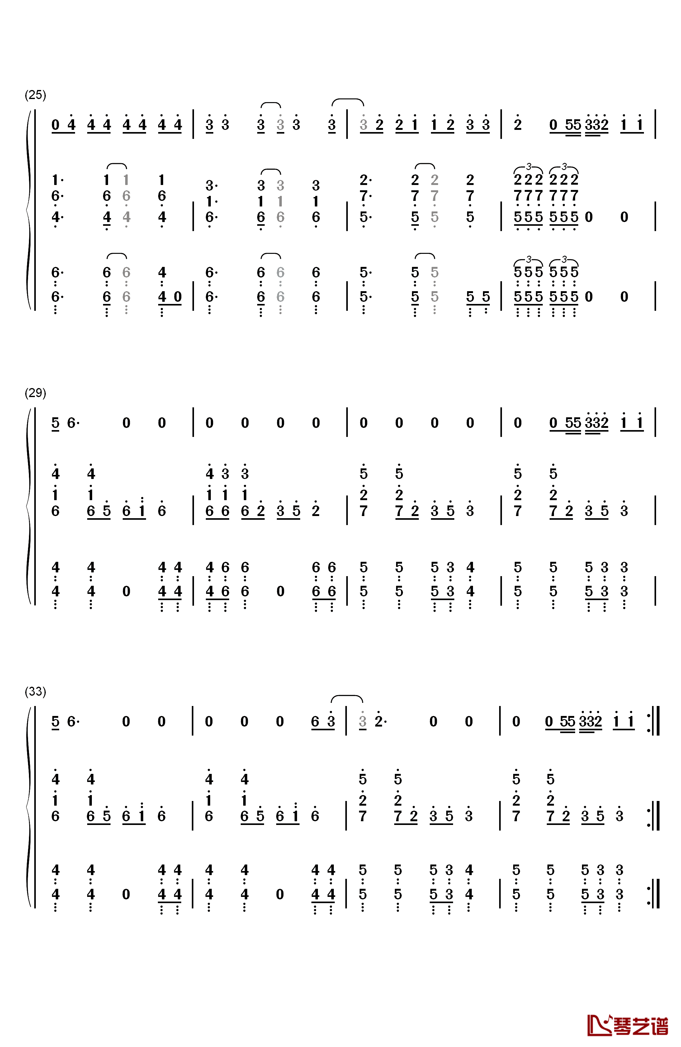 Middle of the Night钢琴简谱-数字双手-The Vamps Martin Jensen3