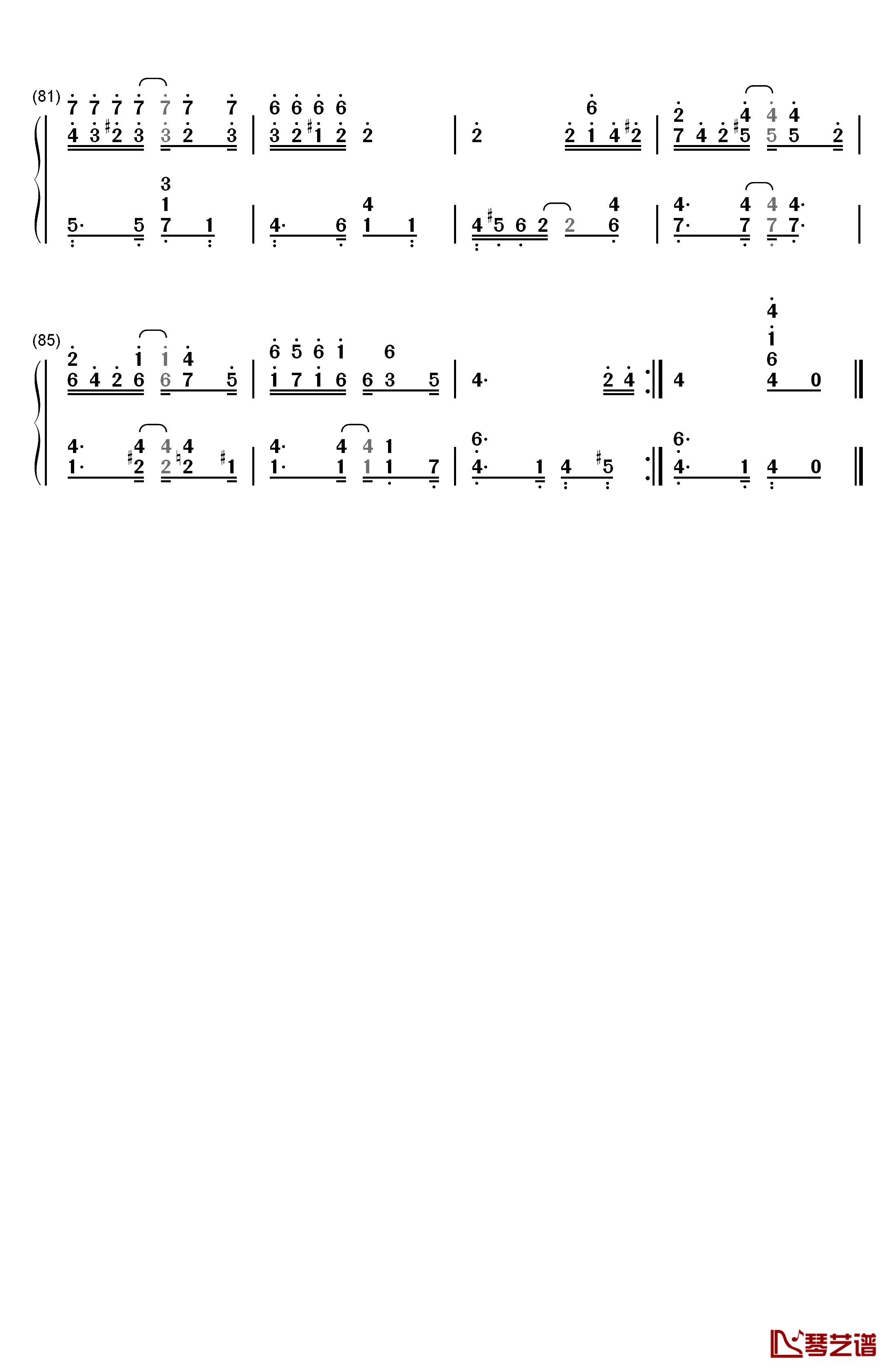 Solace钢琴简谱-数字双手-Scott Joplin5